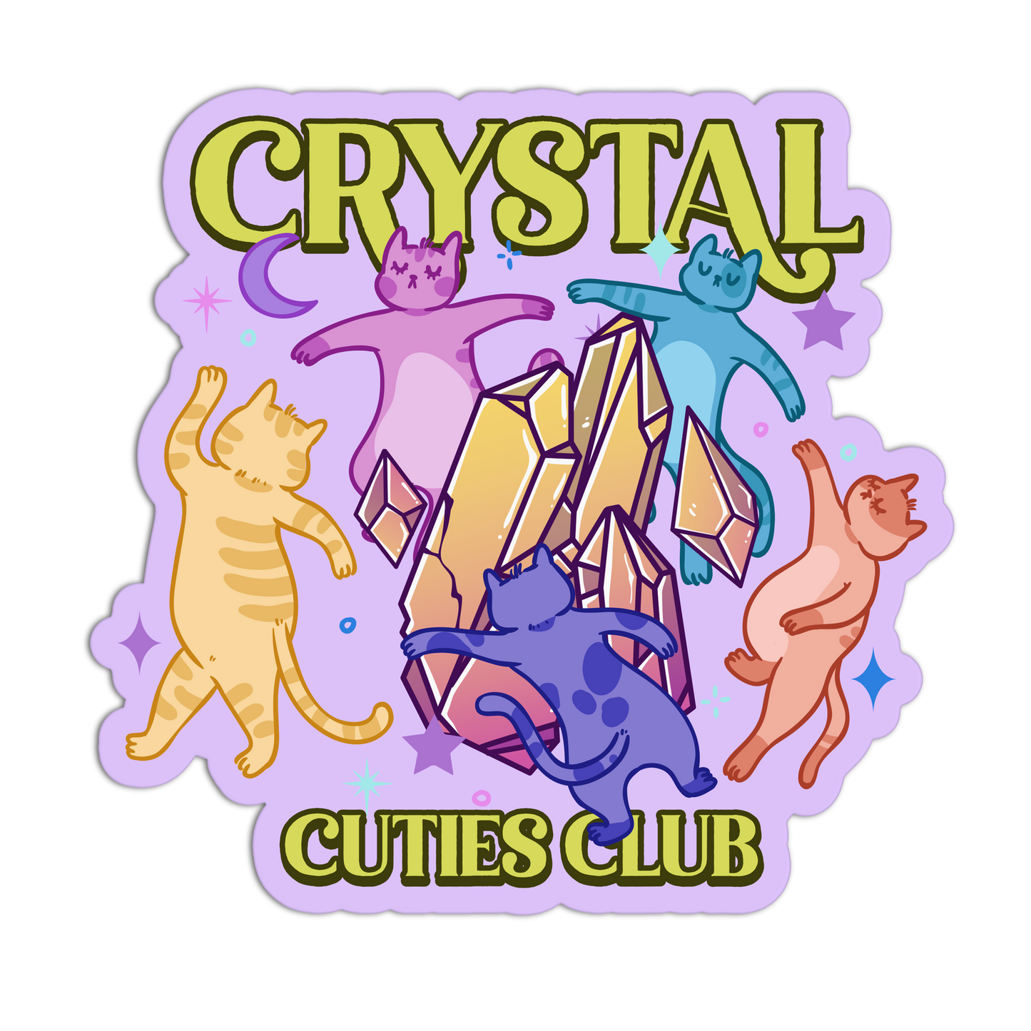 Kitten Clubhouse New Crystal Stickers