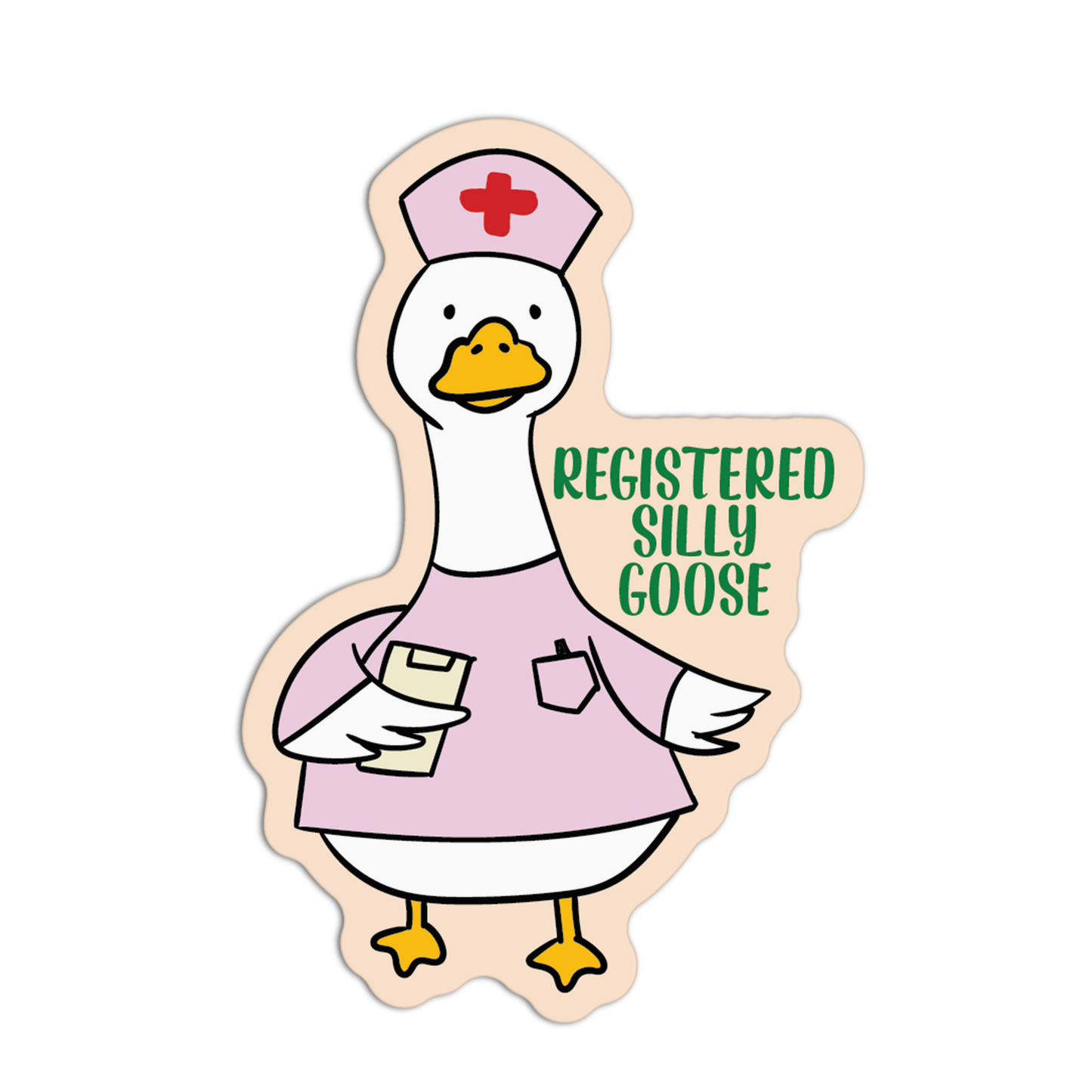 Registered Silly Goose Silly Goose Sticker