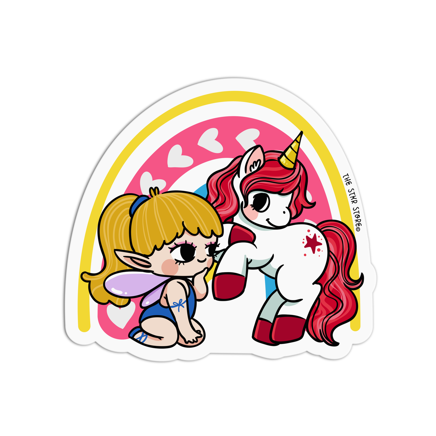 Heartfelt Harmony Unicorn Fairies Sticker