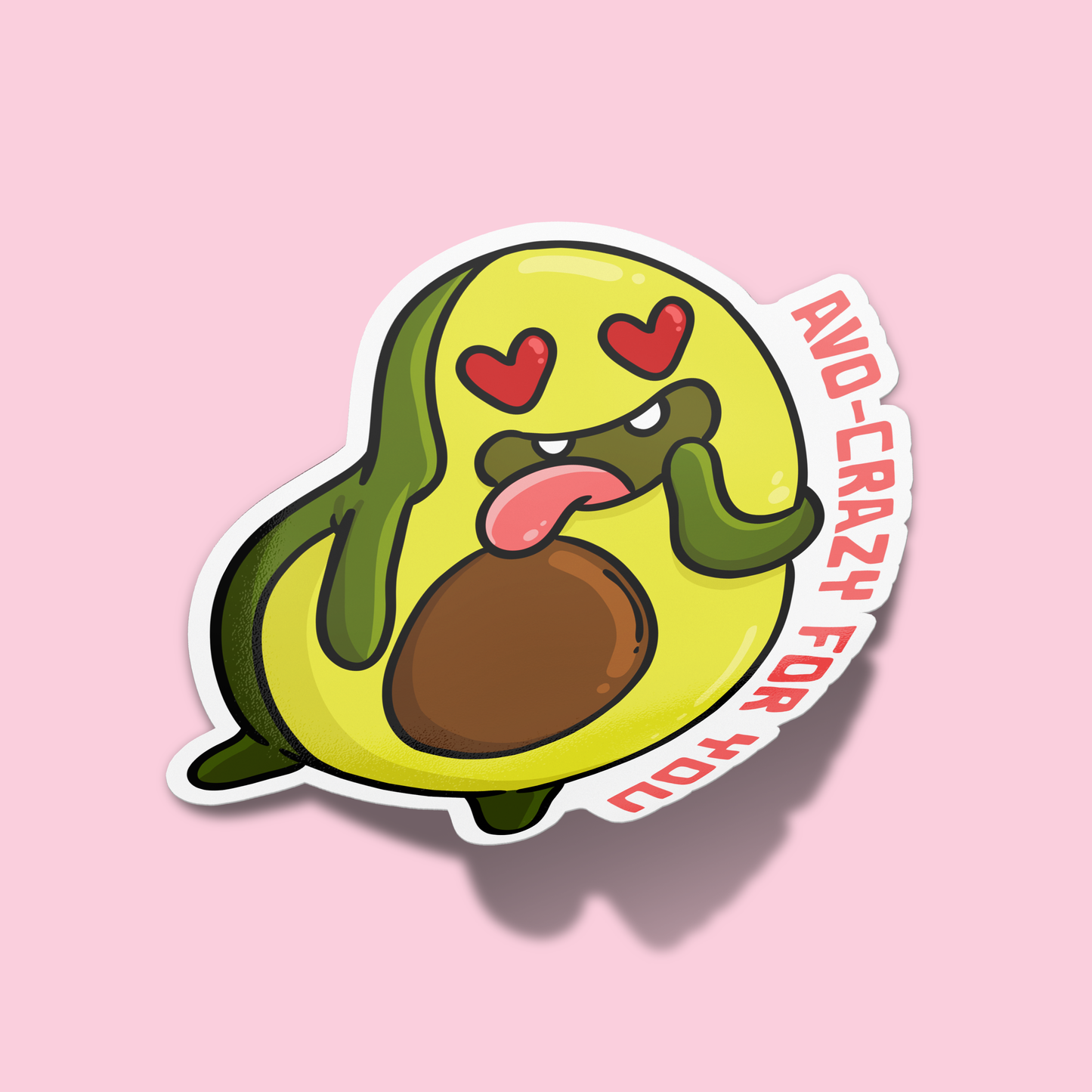 Avo-crazy for you Valentine's Sticker