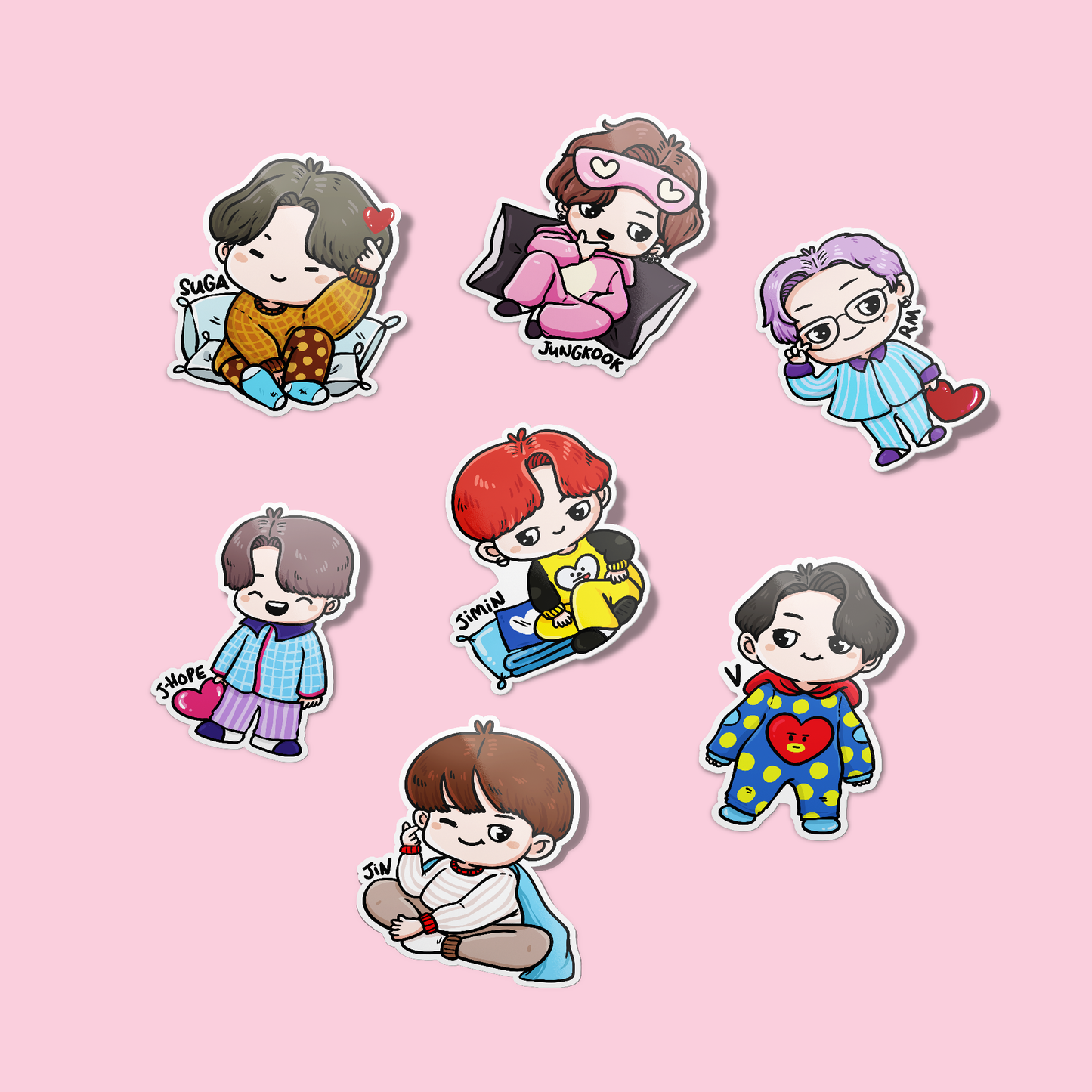 Cute BTS Sticker Pack