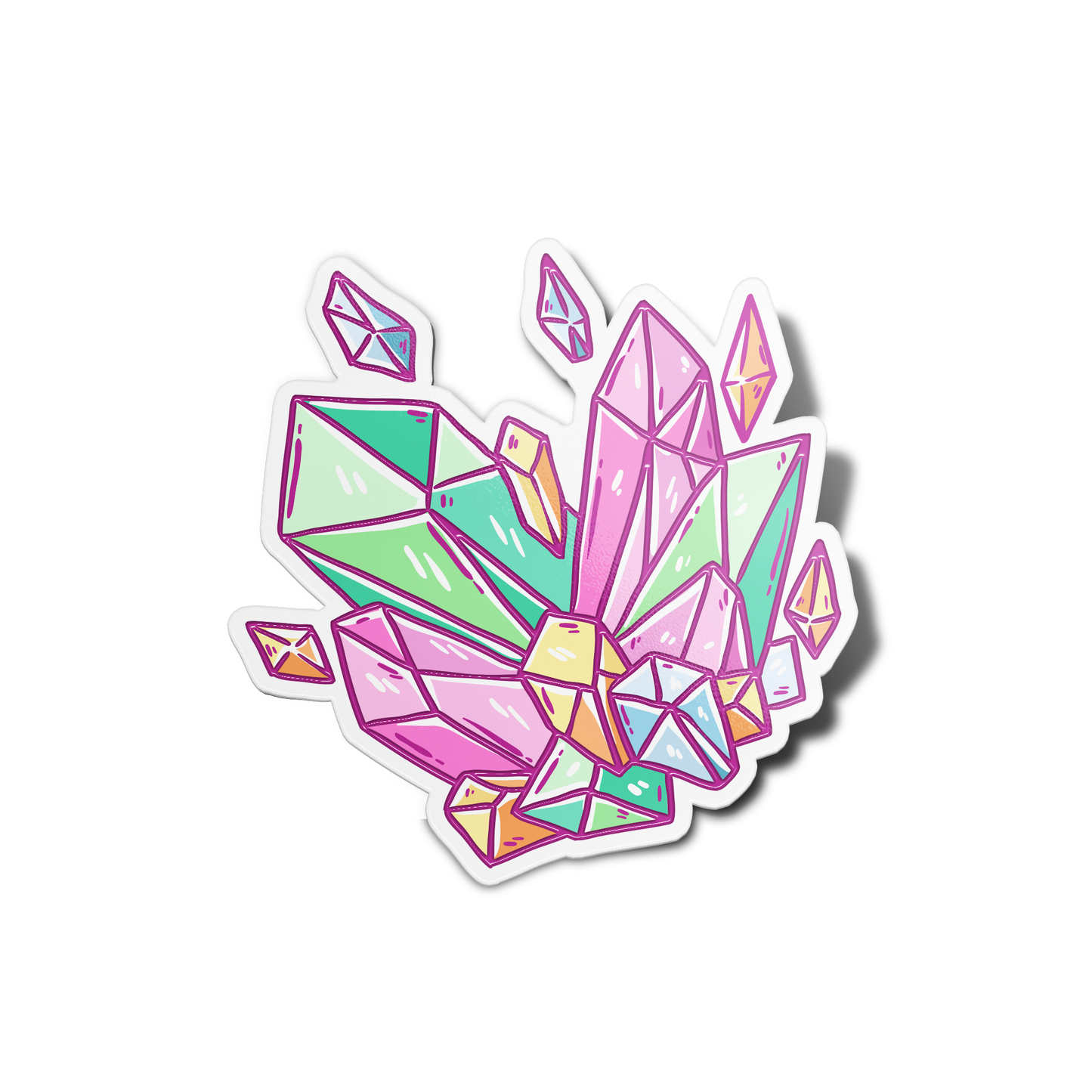 Multiple Crystals Stickers