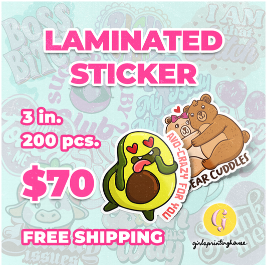 Laminated Stickers Sale