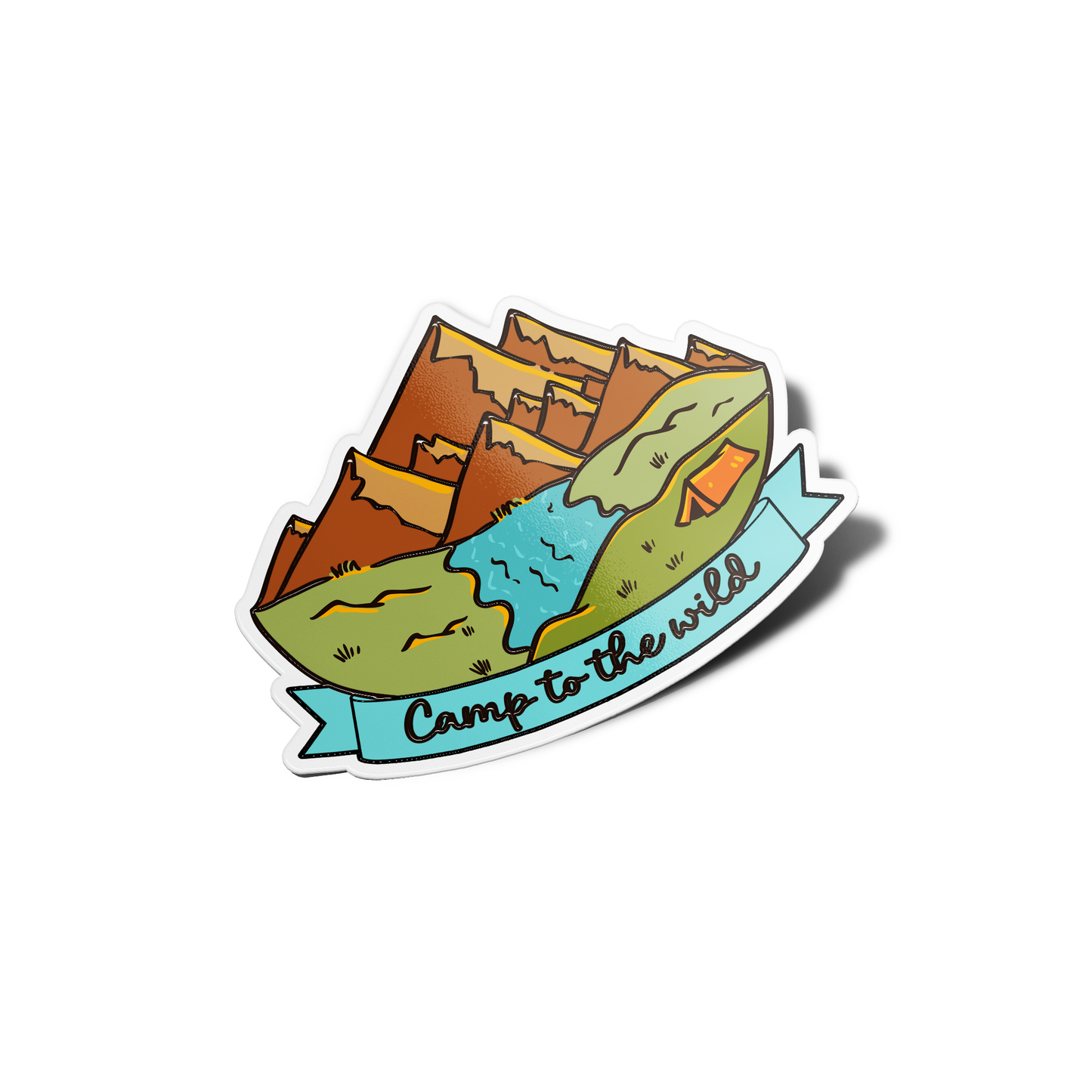 Camp to the Wild Nature Sticker