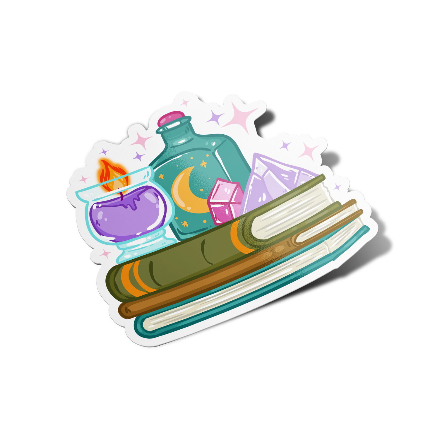 Candle and Crystal Sticker