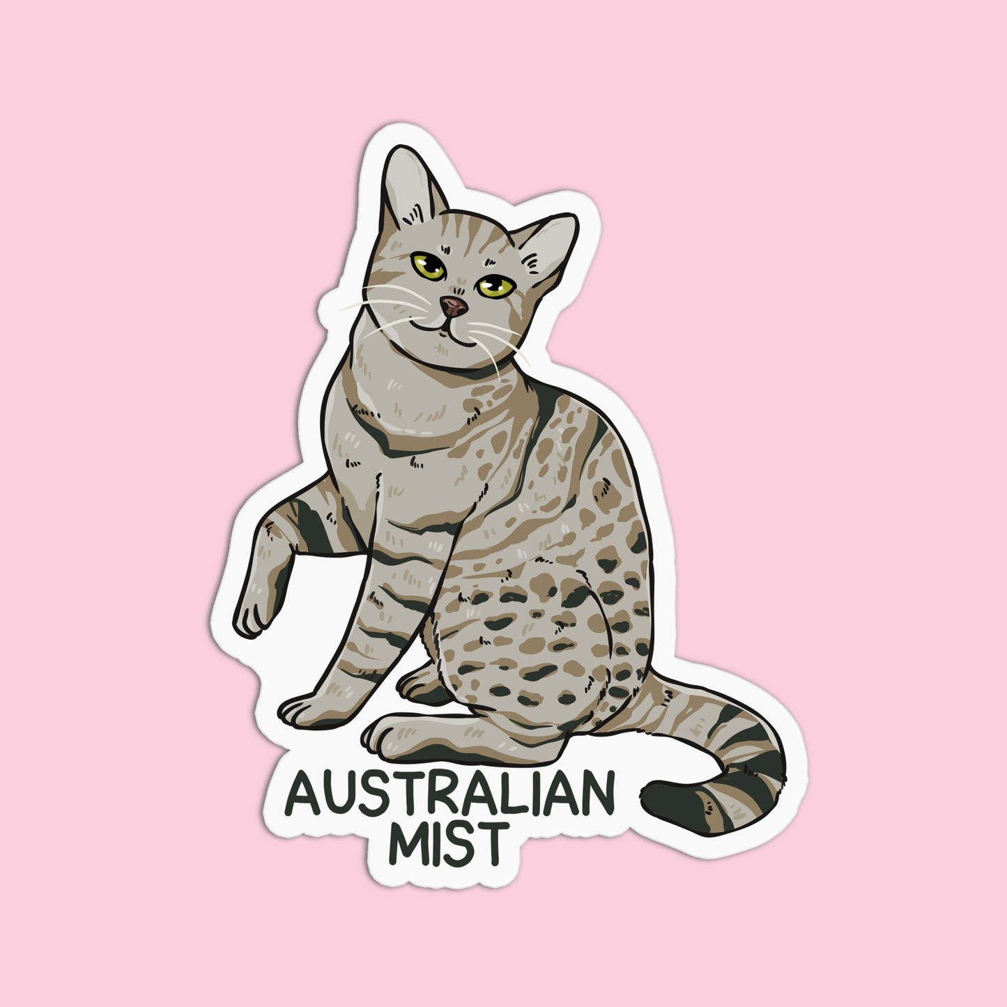 Australian Mist Cat Sticker