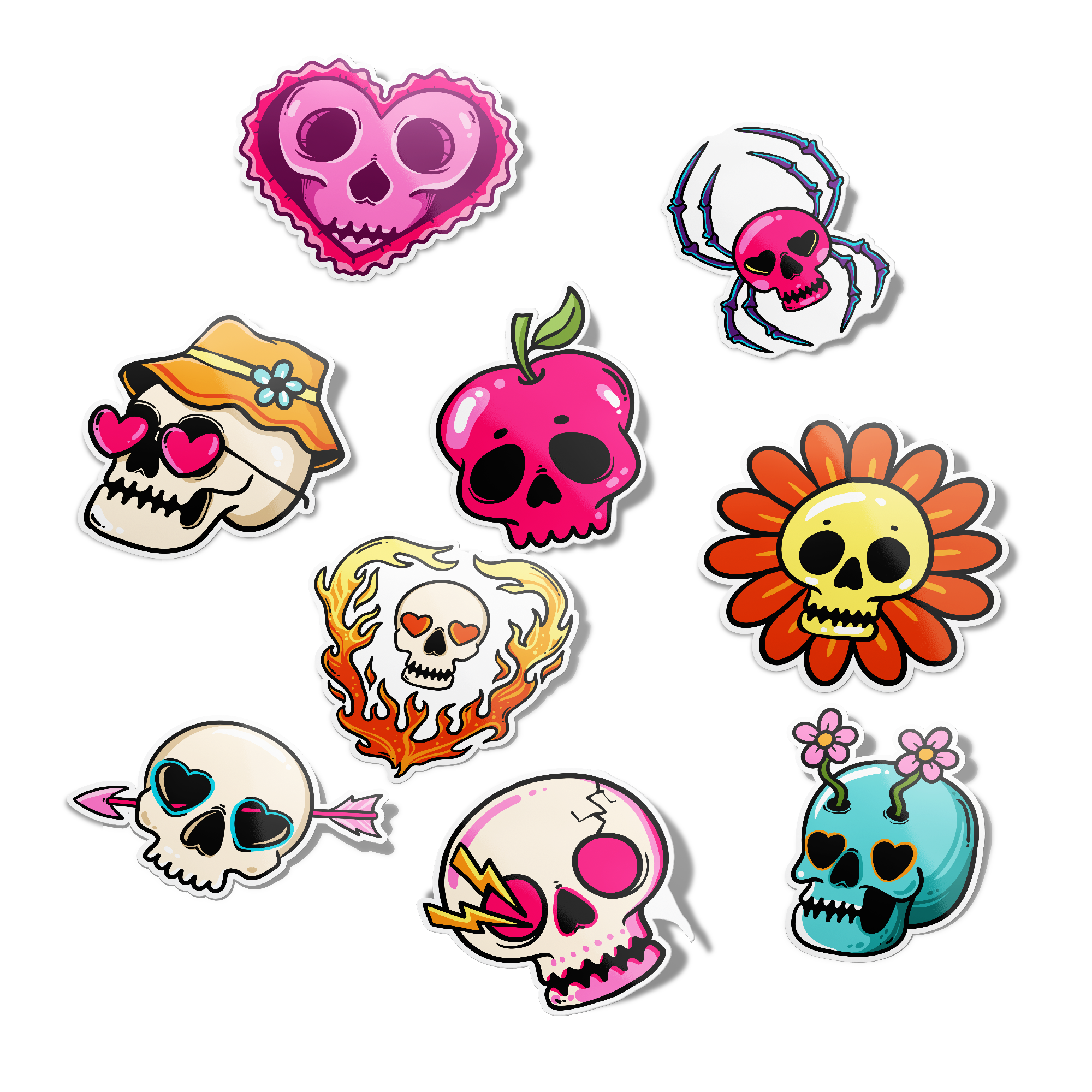 Skull stickers deals