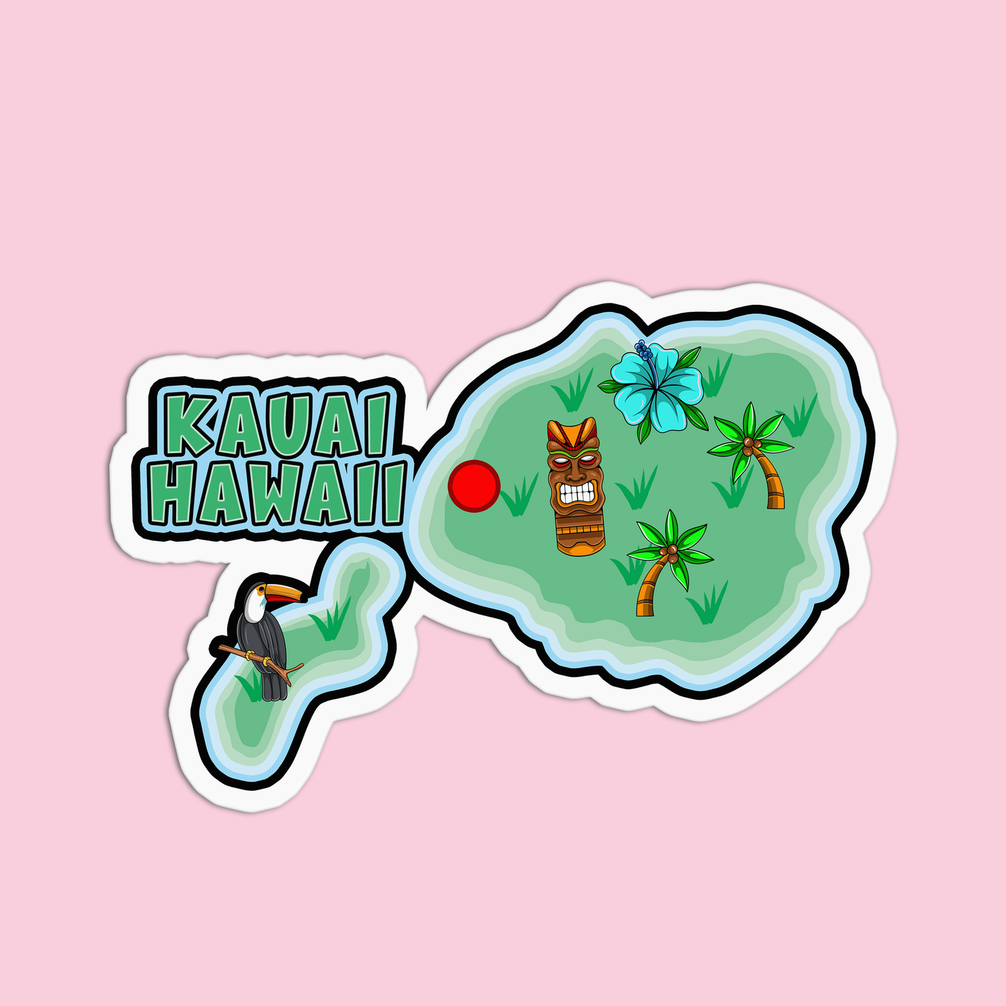 Kauai Hawaii Stickers