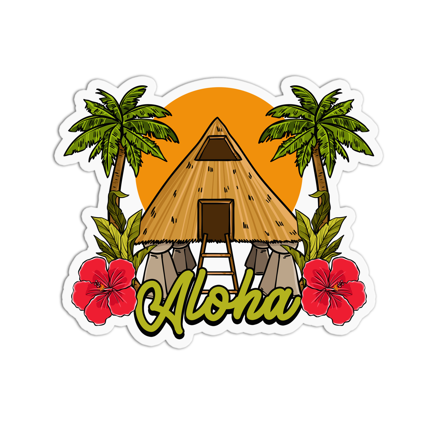 Aloha Hawaii Stickers