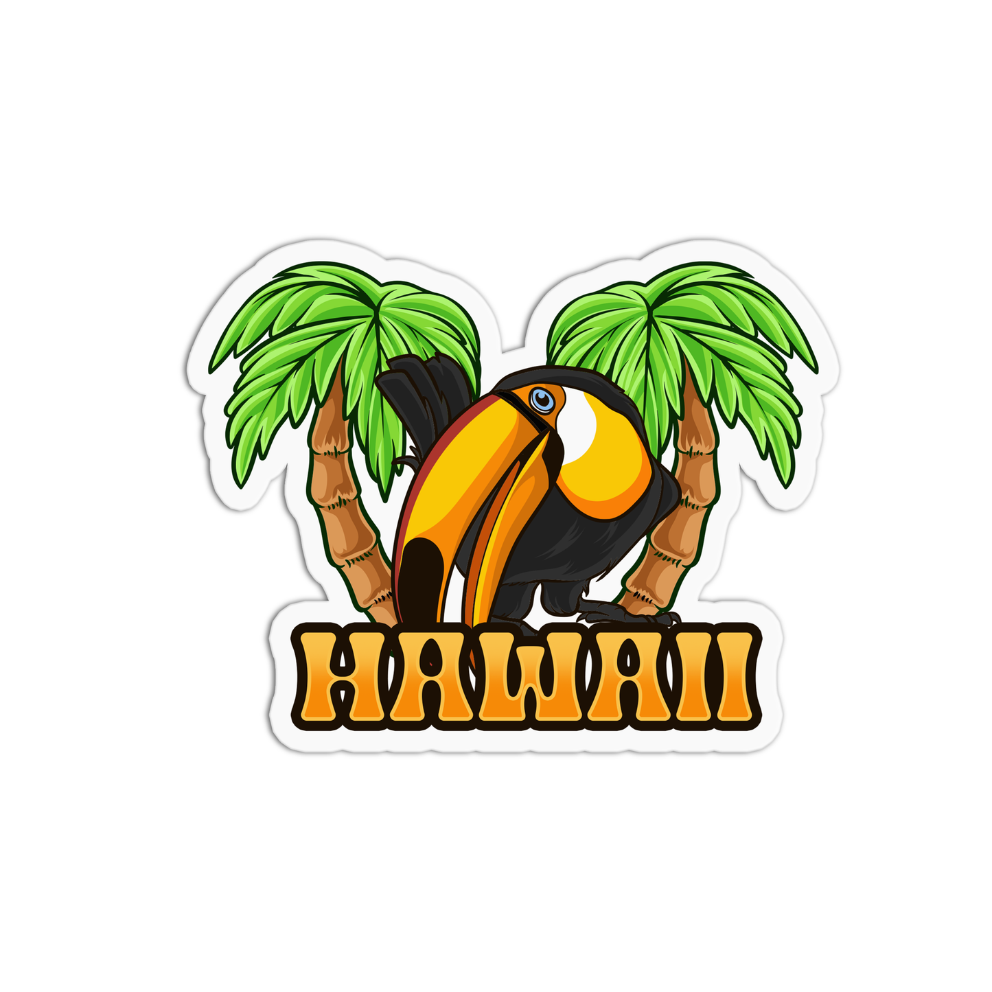 Toucan Hawaii Stickers