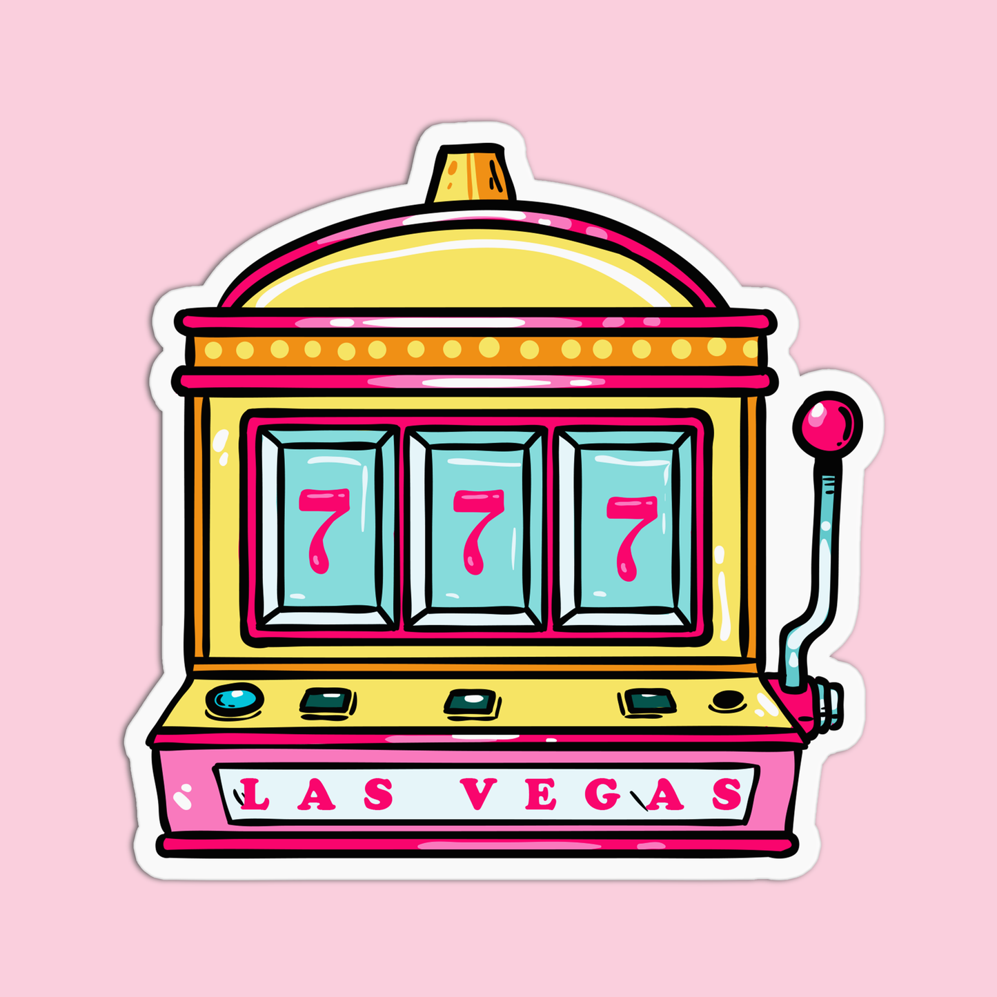 Slot Machine Las Vegas Sticker