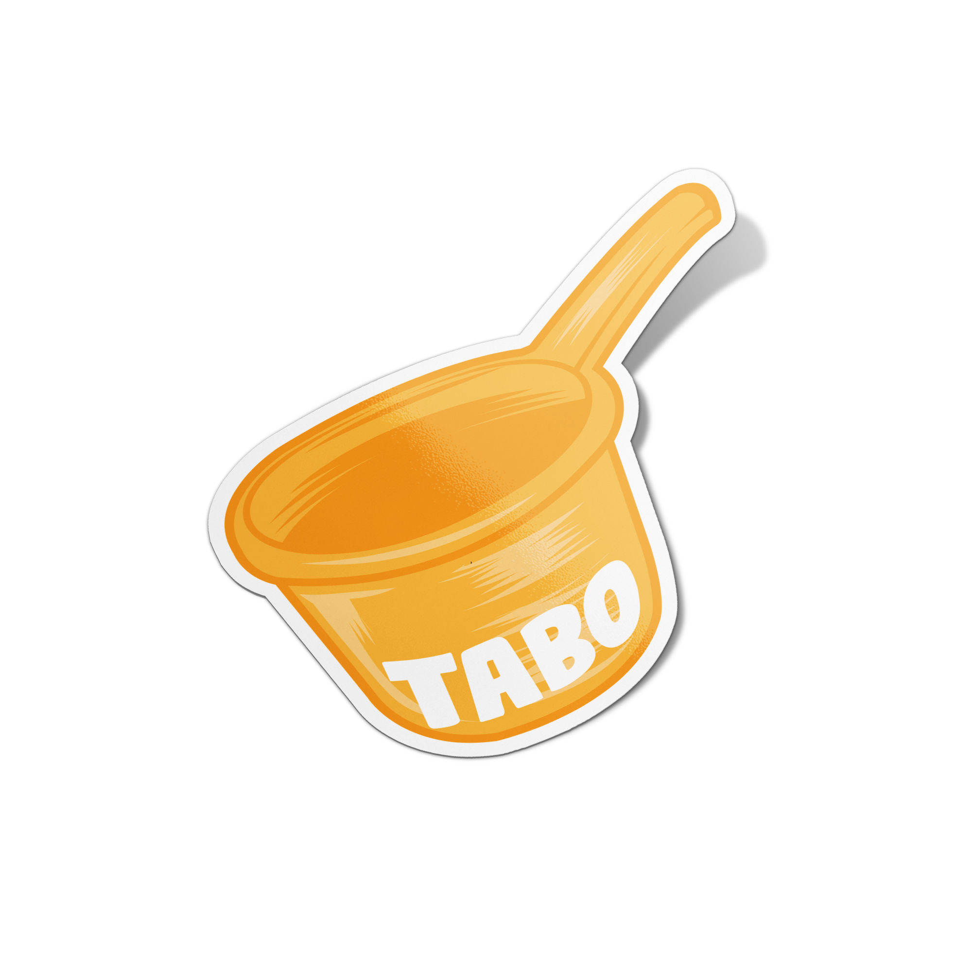 Yellow Tabo Pinoy Sticker
