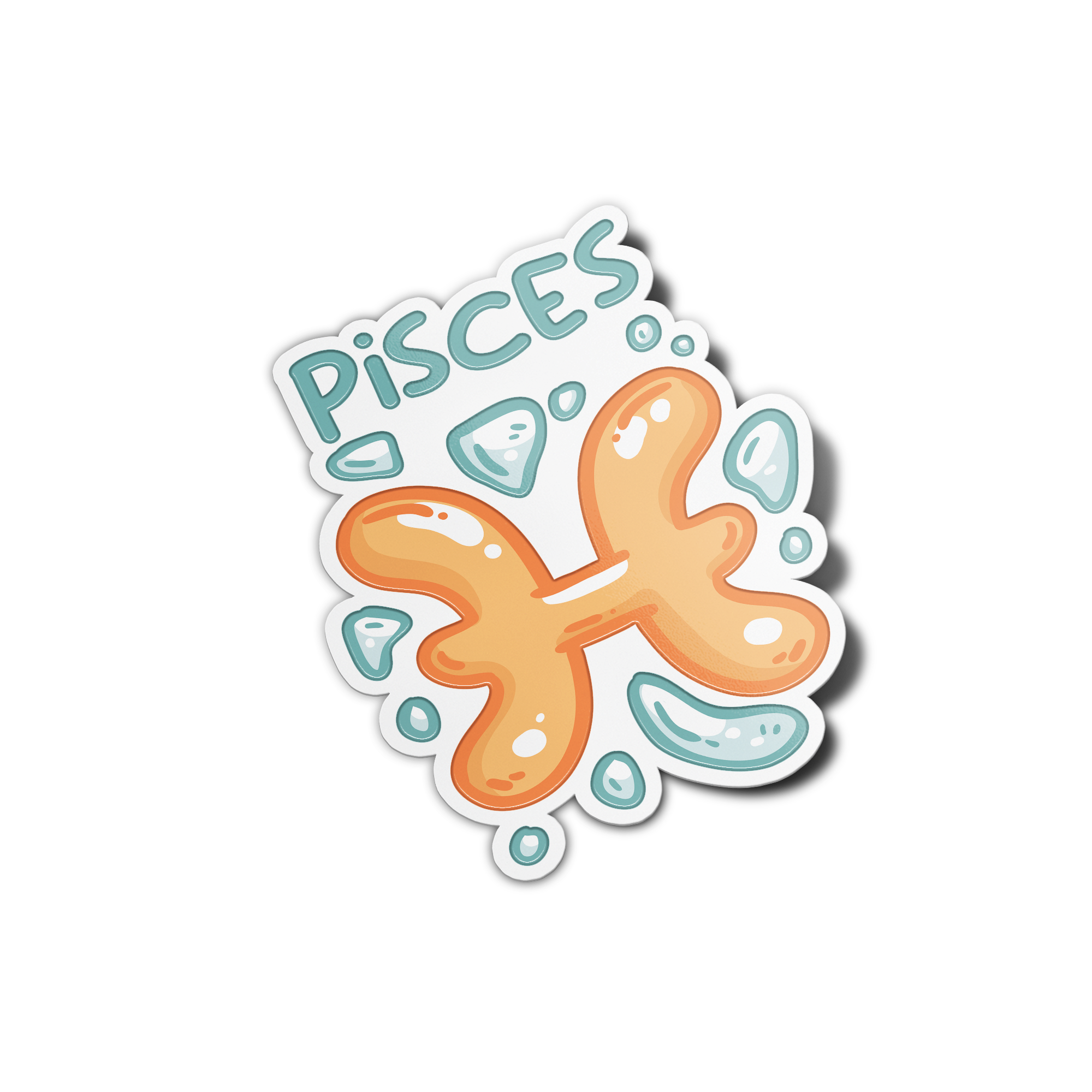 Pisces Zodiac Sign Sticker Girlsprintinghouse