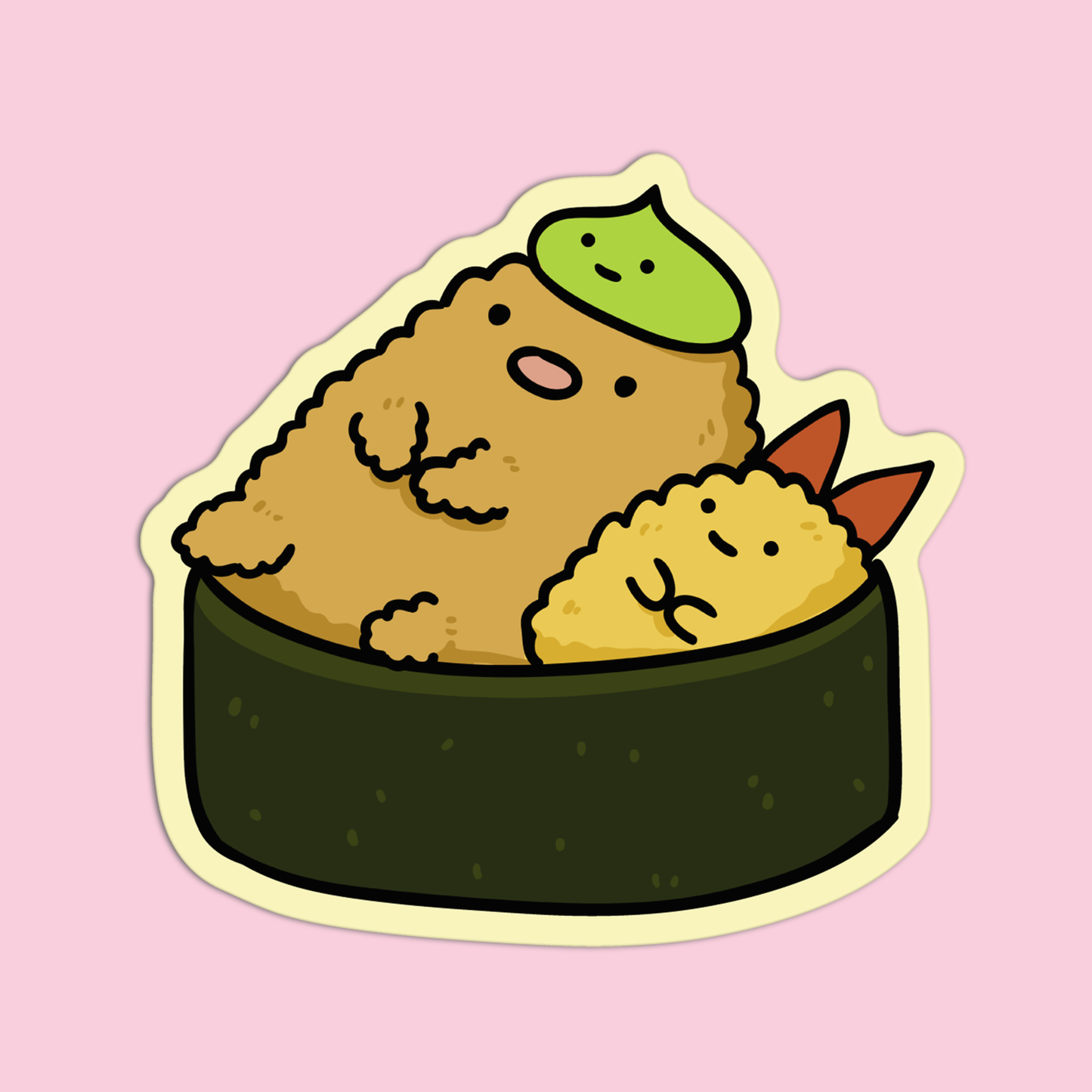 Tonkatsu and Ebi fry no Shippo Sumikko Gurashi Sticker