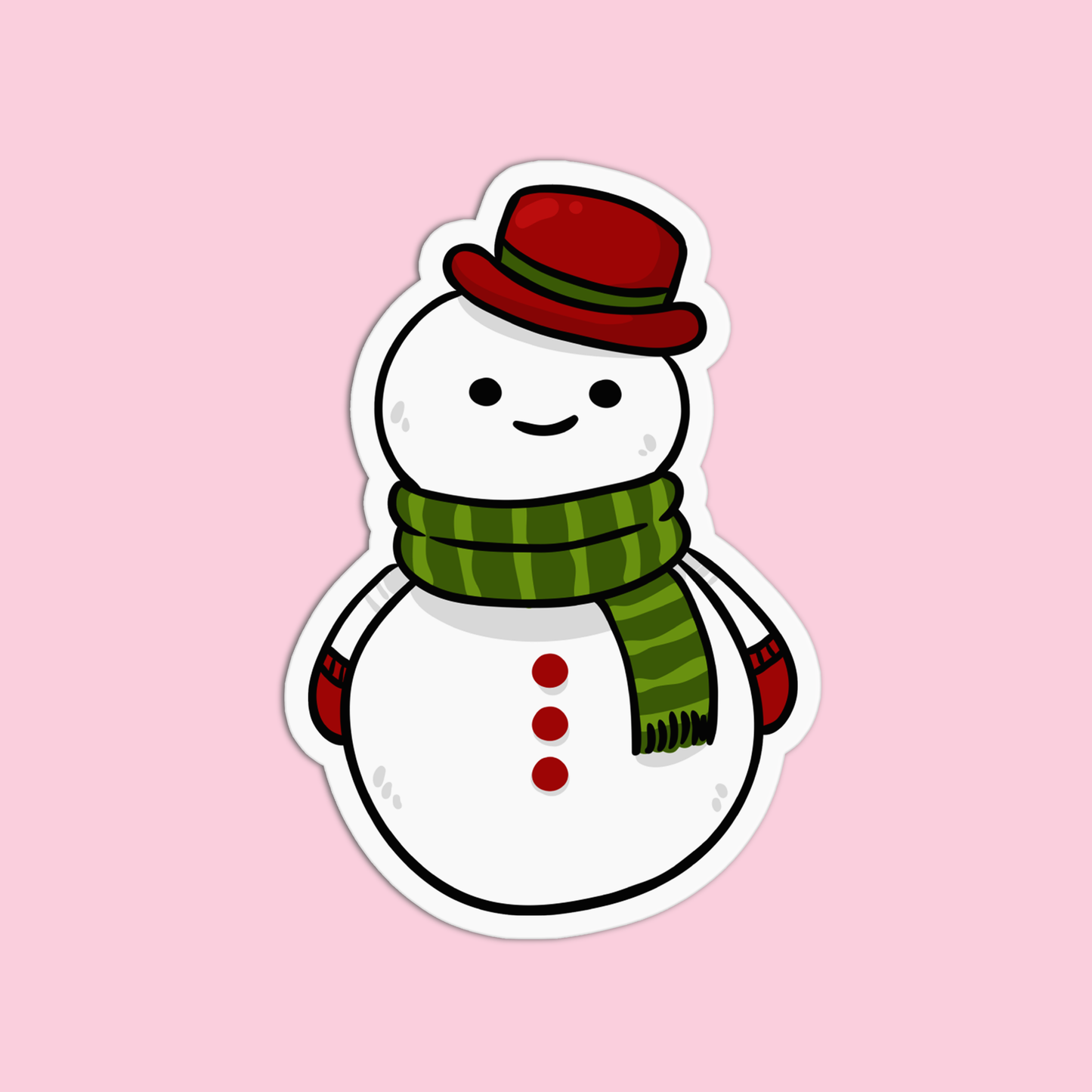 Snowman Christmas Sticker