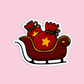 Sleigh Christmas Sticker