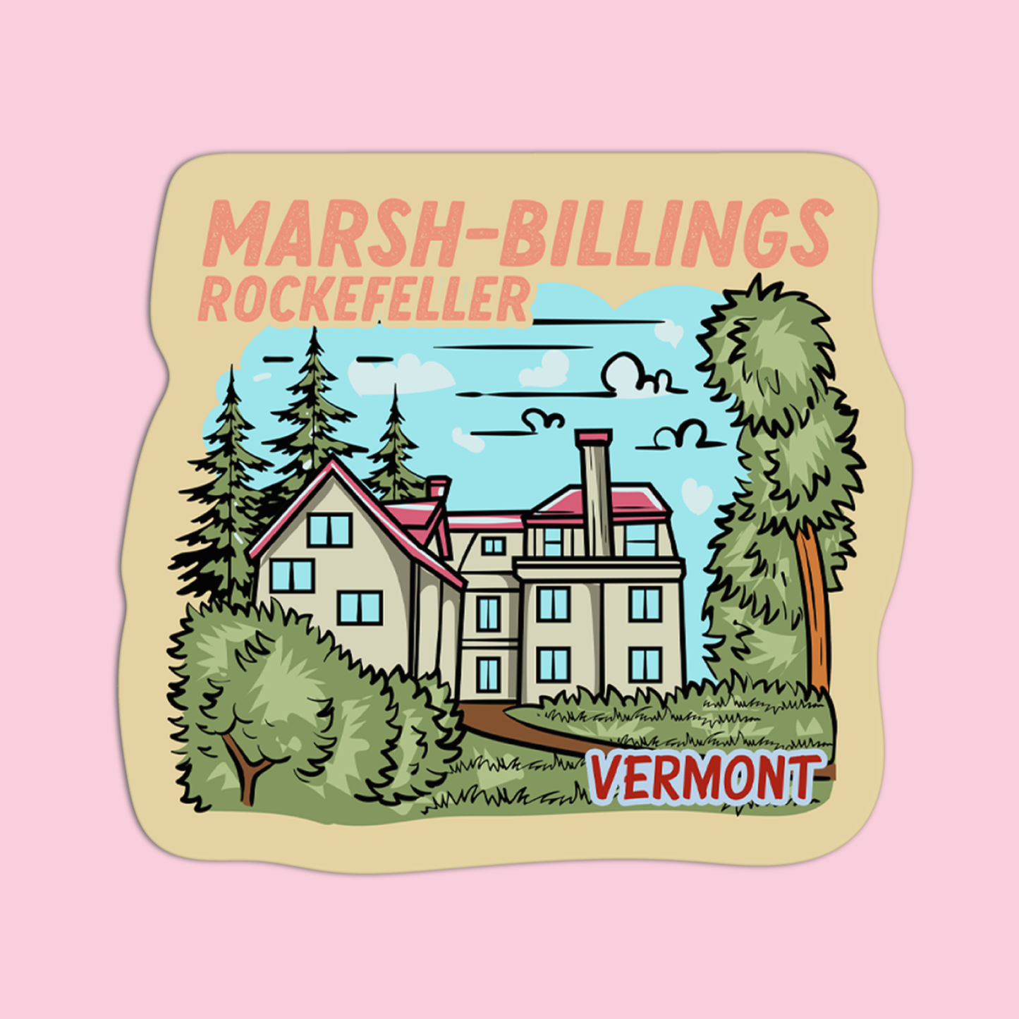 Vermont Marsh-Billings Rockefeller Sticker