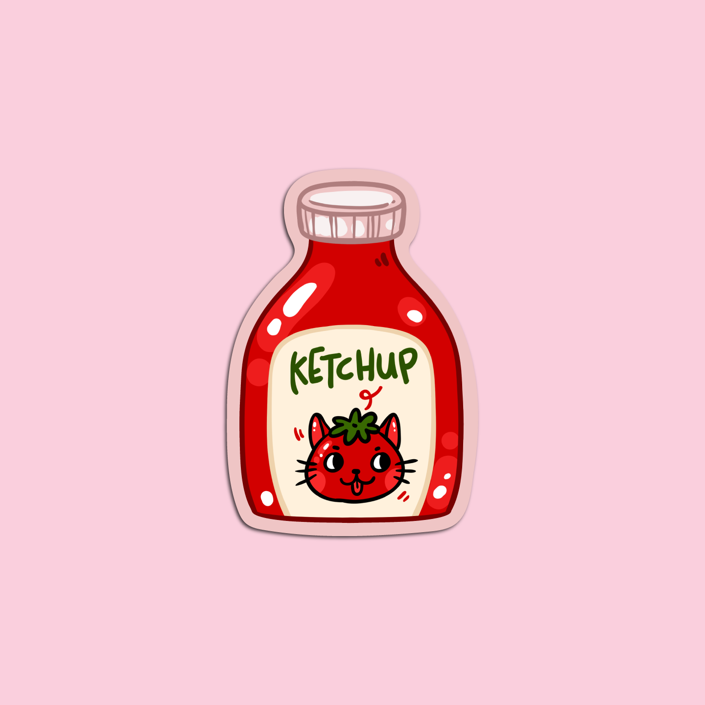 Ketchup Condiments Sticker