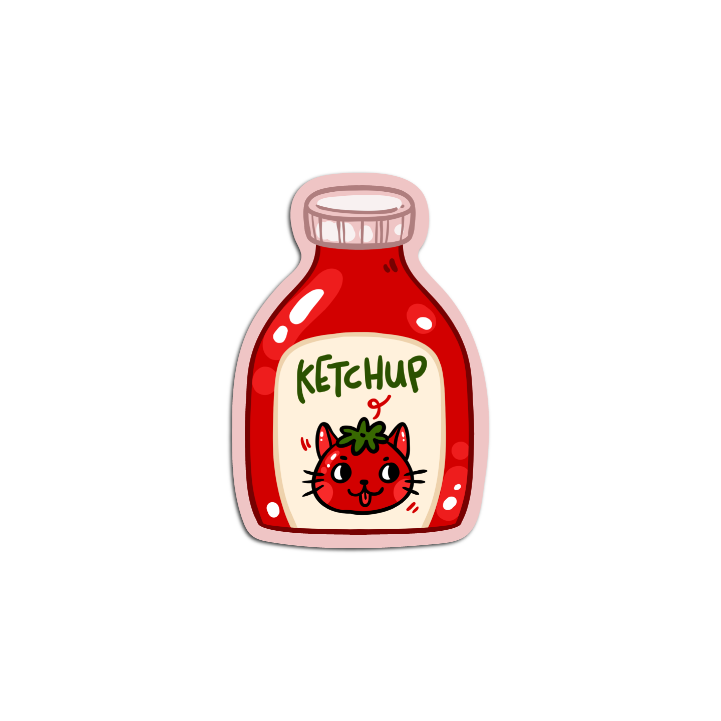 Ketchup Condiments Sticker