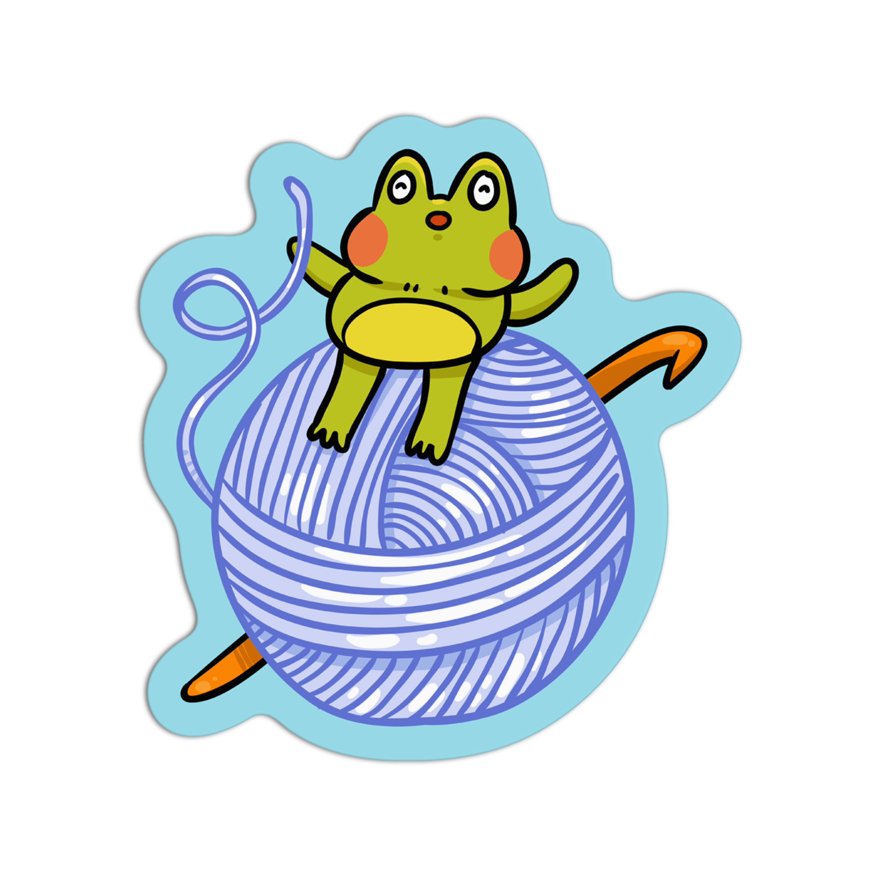Frog & Thread 2 Arts & Crafts Sticker – GirlsPrintingHouse