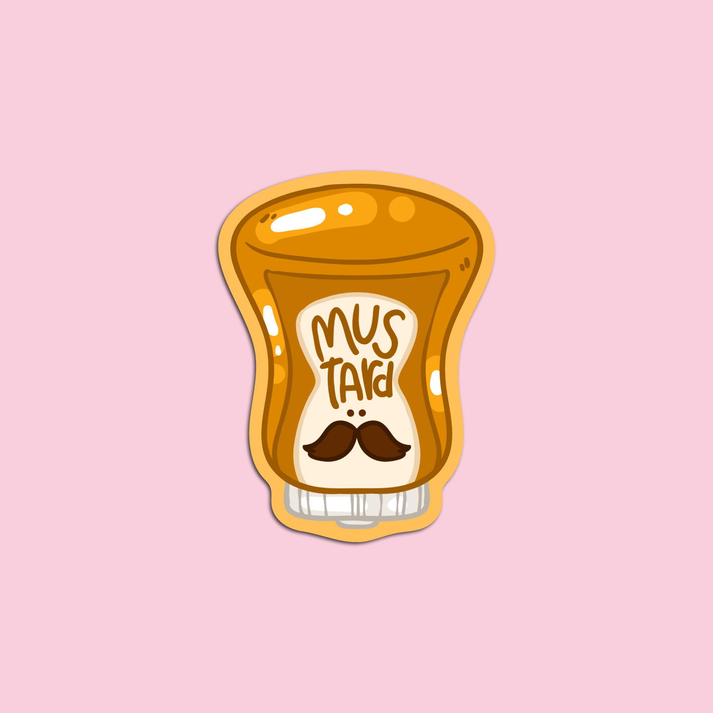 Mustard Condiments Sticker