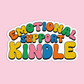 Emotional Support Kindle Book Sticker