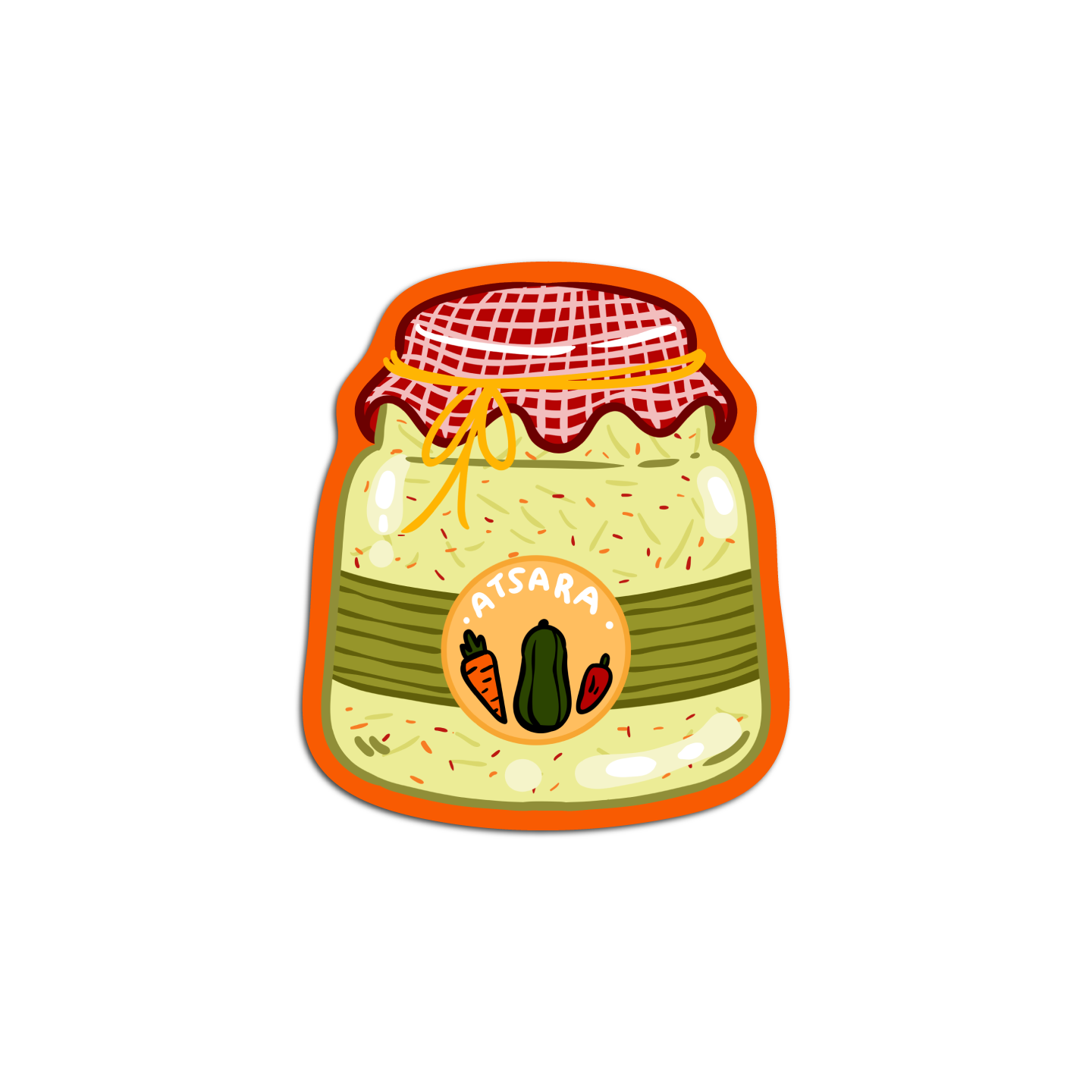 Atsara Condiments Sticker – GirlsPrintingHouse