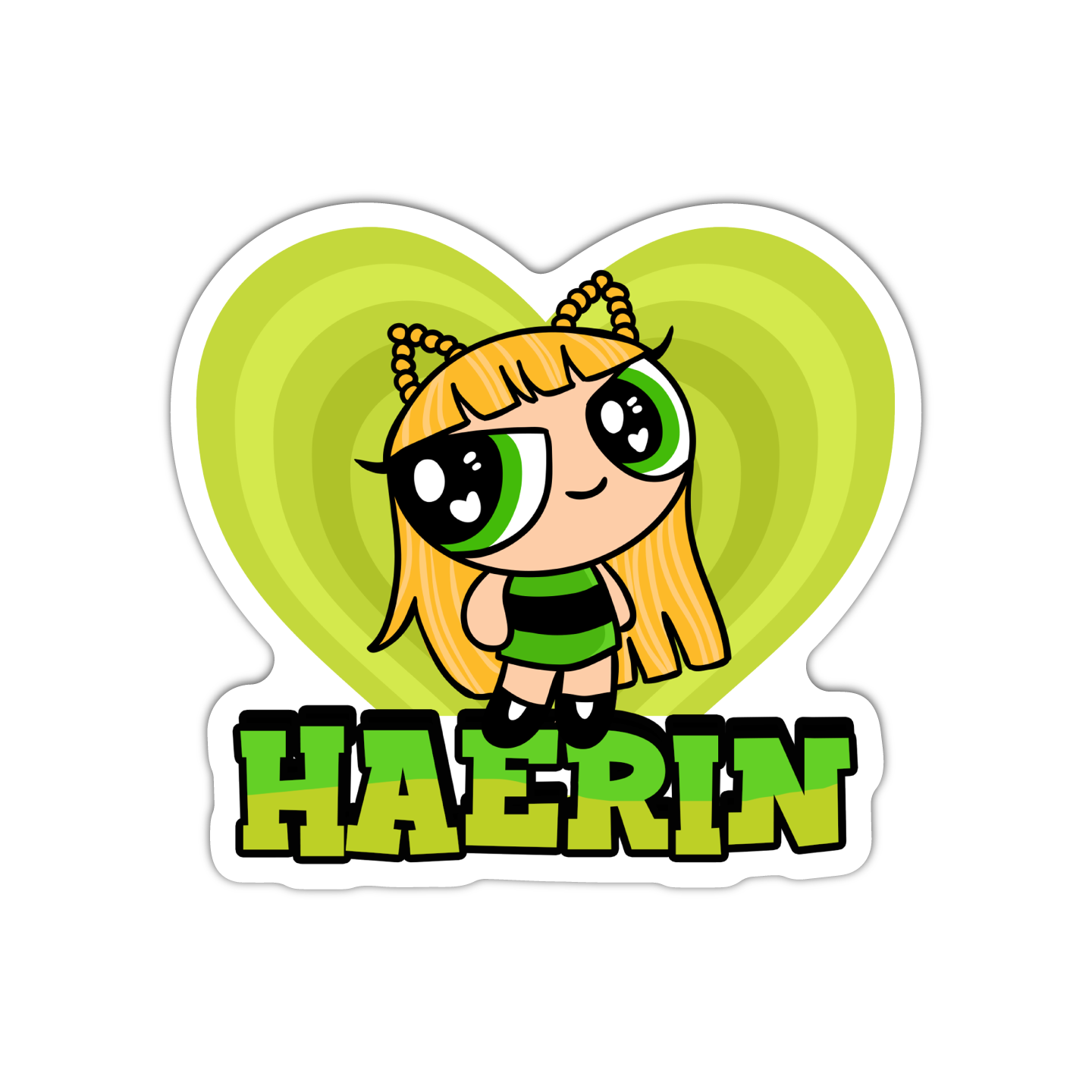 Haerin Powerpuff Girls New Jeans Kpop Sticker – GirlsPrintingHouse