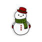 Snowman Christmas Sticker