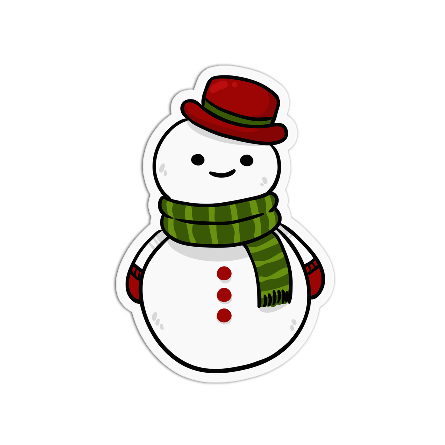 Snowman Christmas Sticker