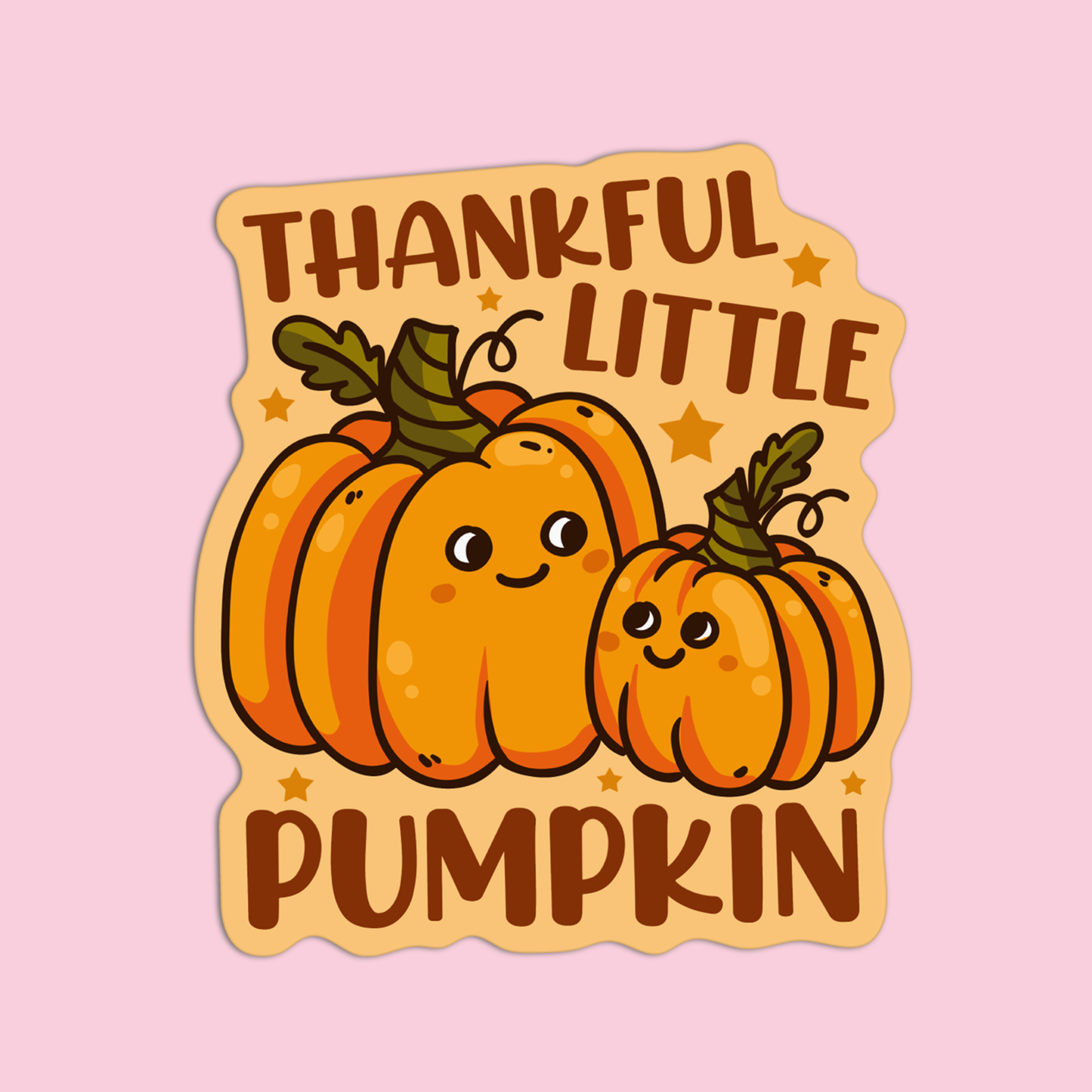 Thankful little pumpkin Thanksgiving Sticker