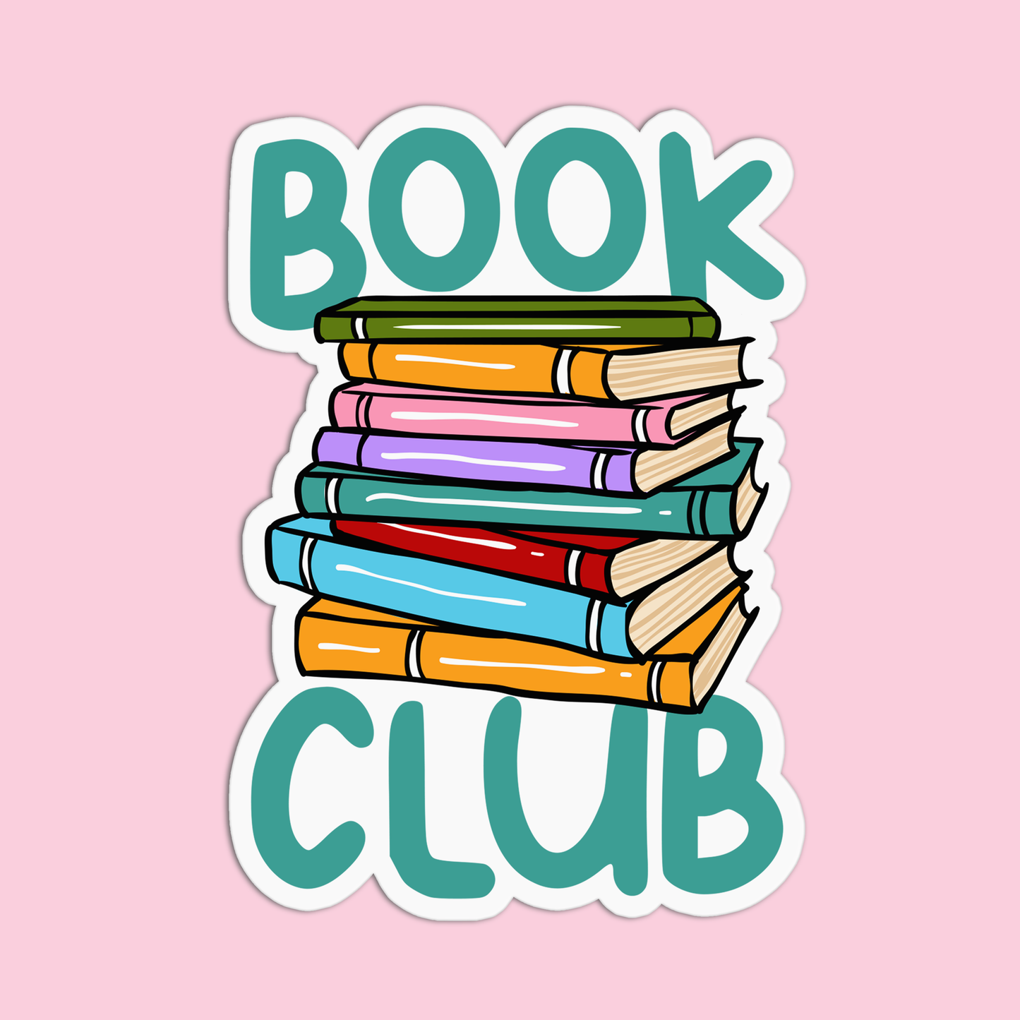 Book Club Book Sticker