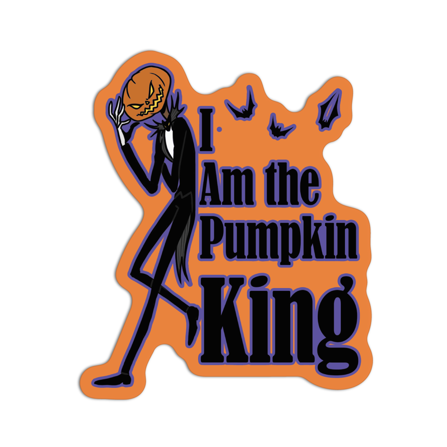 I am the Pumpkin King Night Before Christmas Sticker