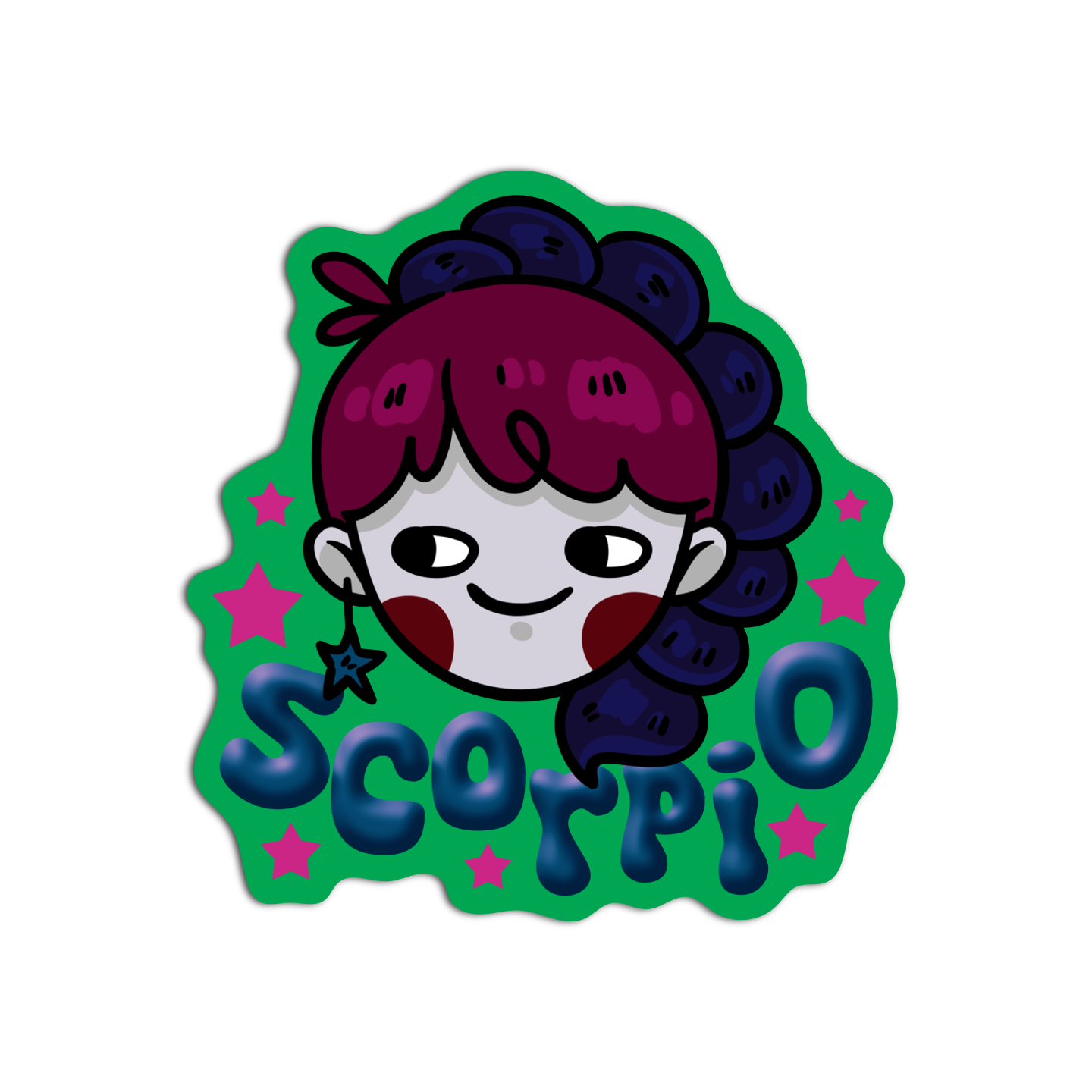 Scorpio Cute Zodiac Sign Sticker