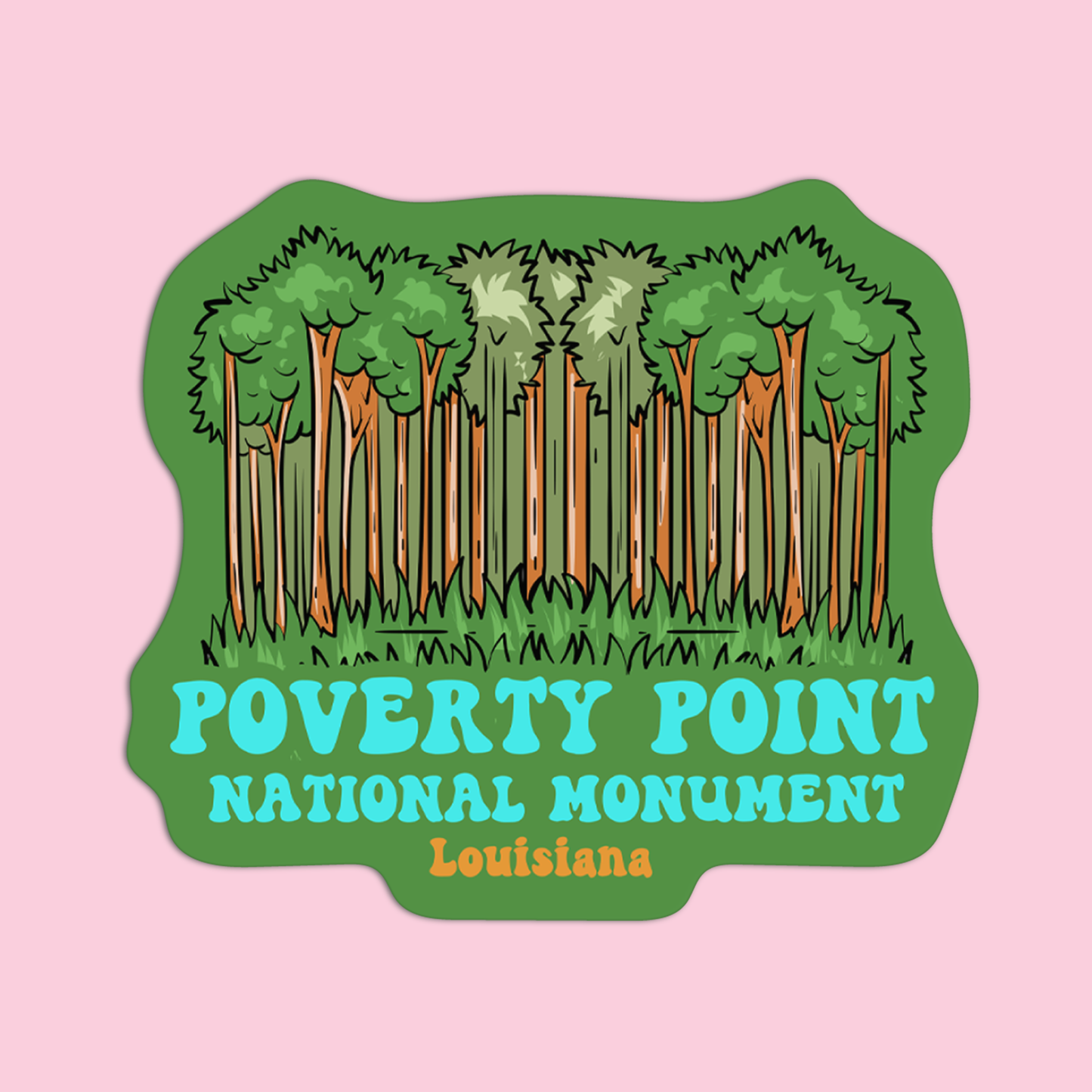 Louisiana Poverty Point National Monument Sticker