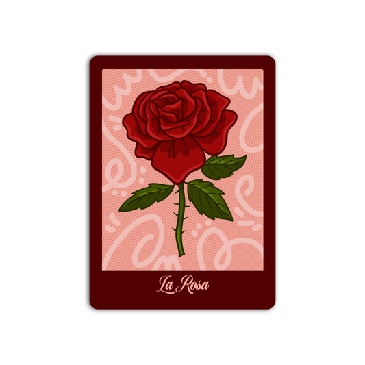 La Rosa Loteria Mexican Sticker