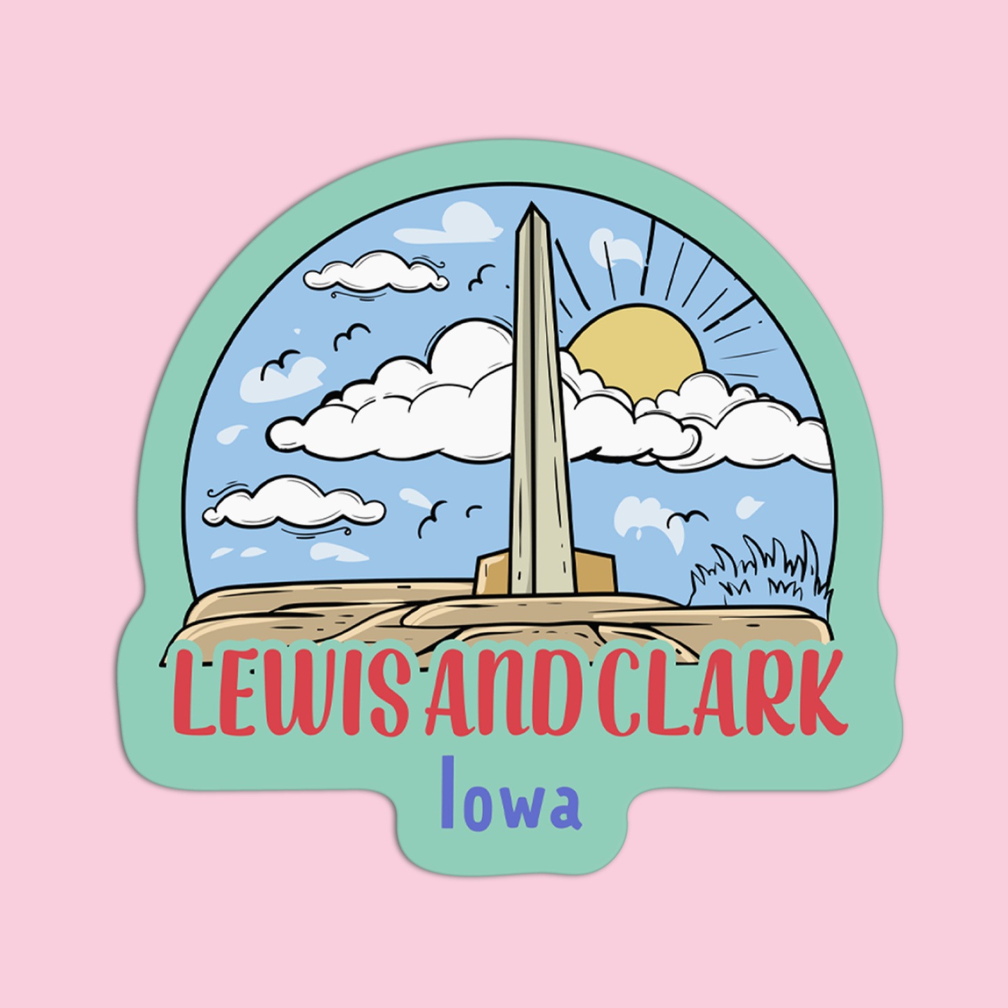 Iowa Lewis and Clark Sticker