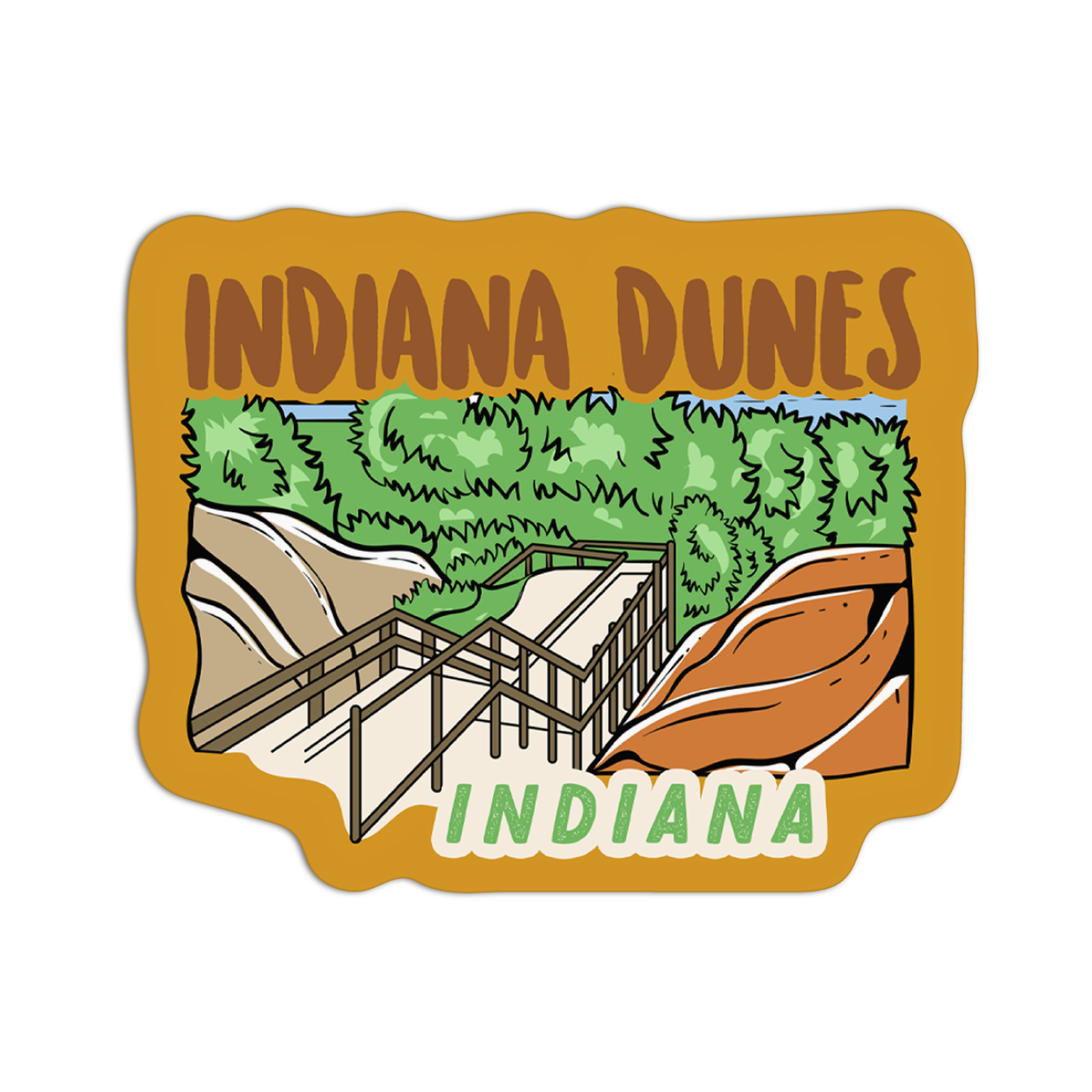 Indiana Indiana Dunes Sticker