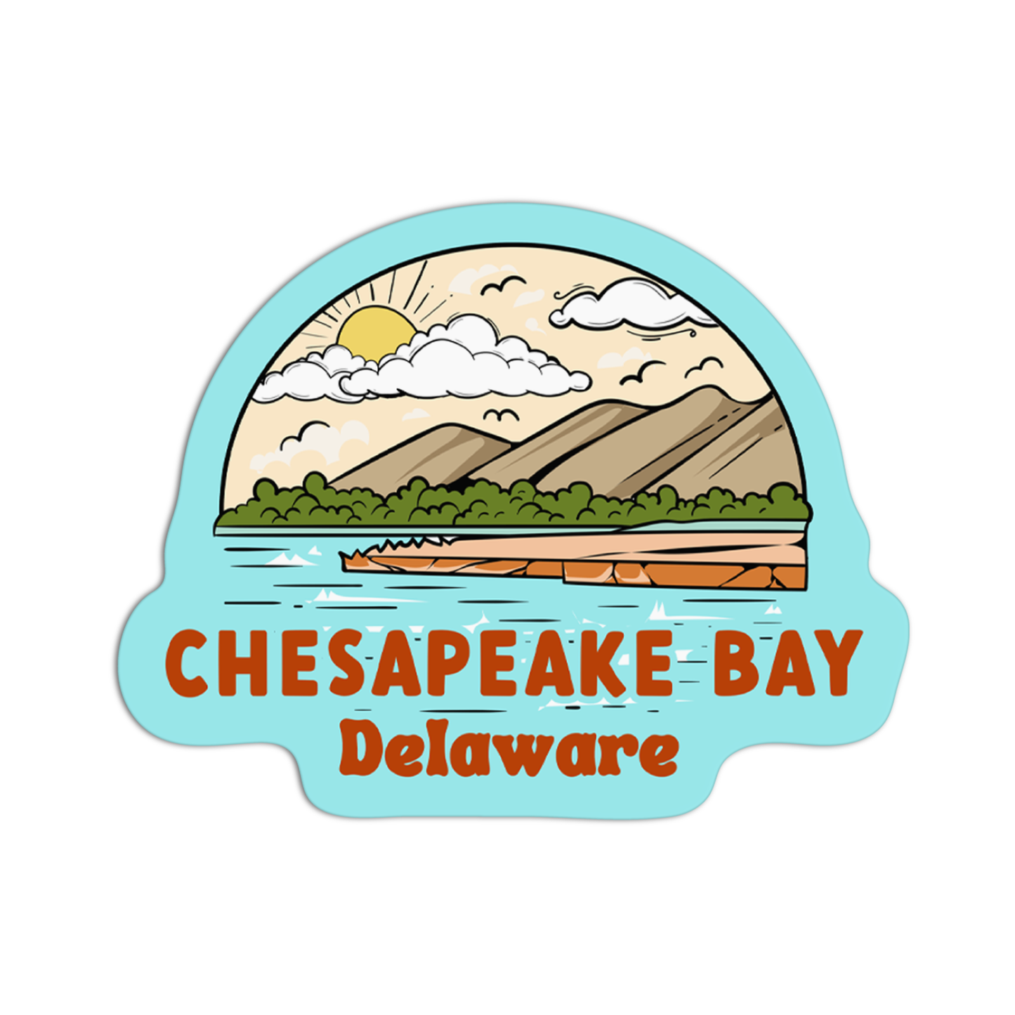 Delaware Chesapeake Bay Sticker