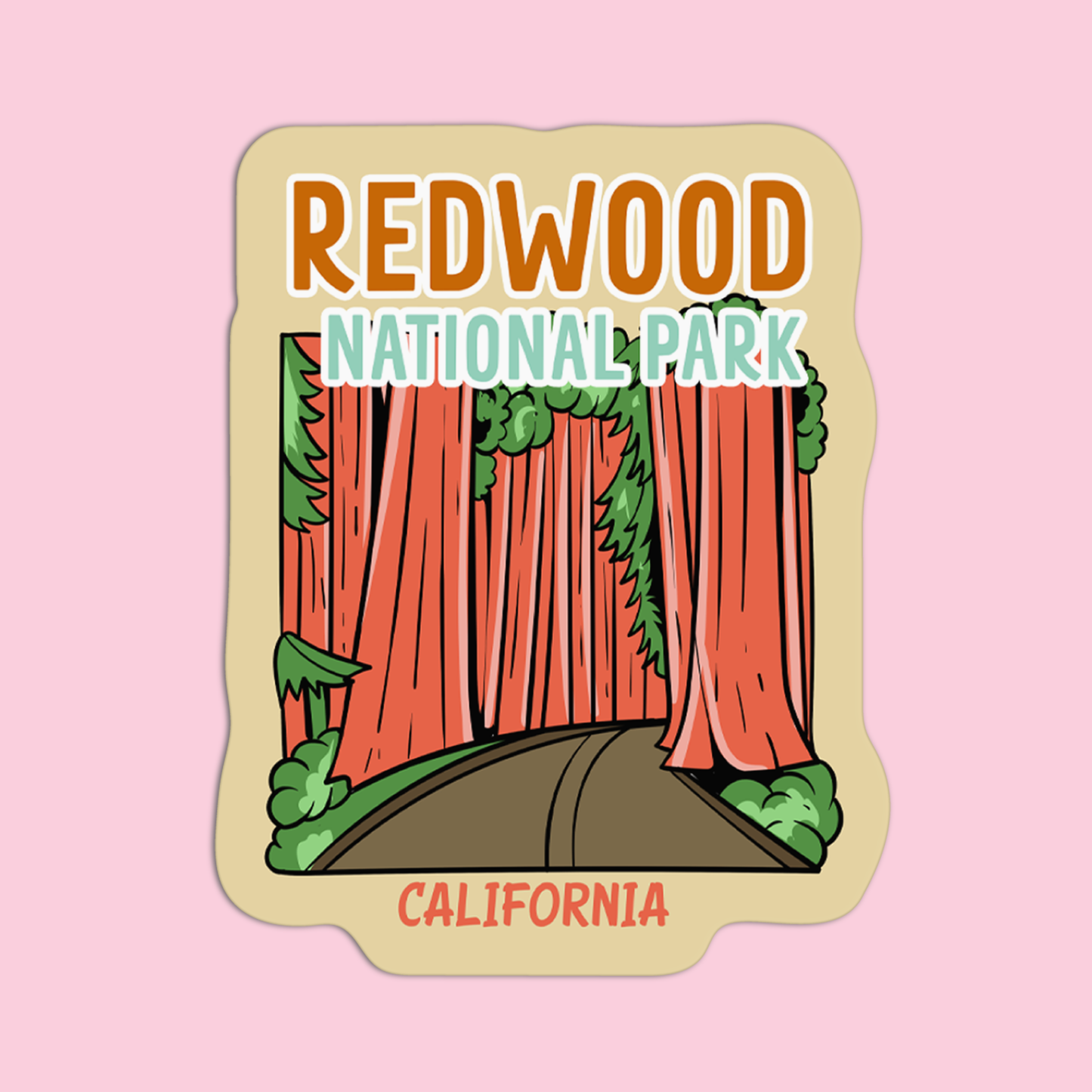 California Redwood National Park Sticker