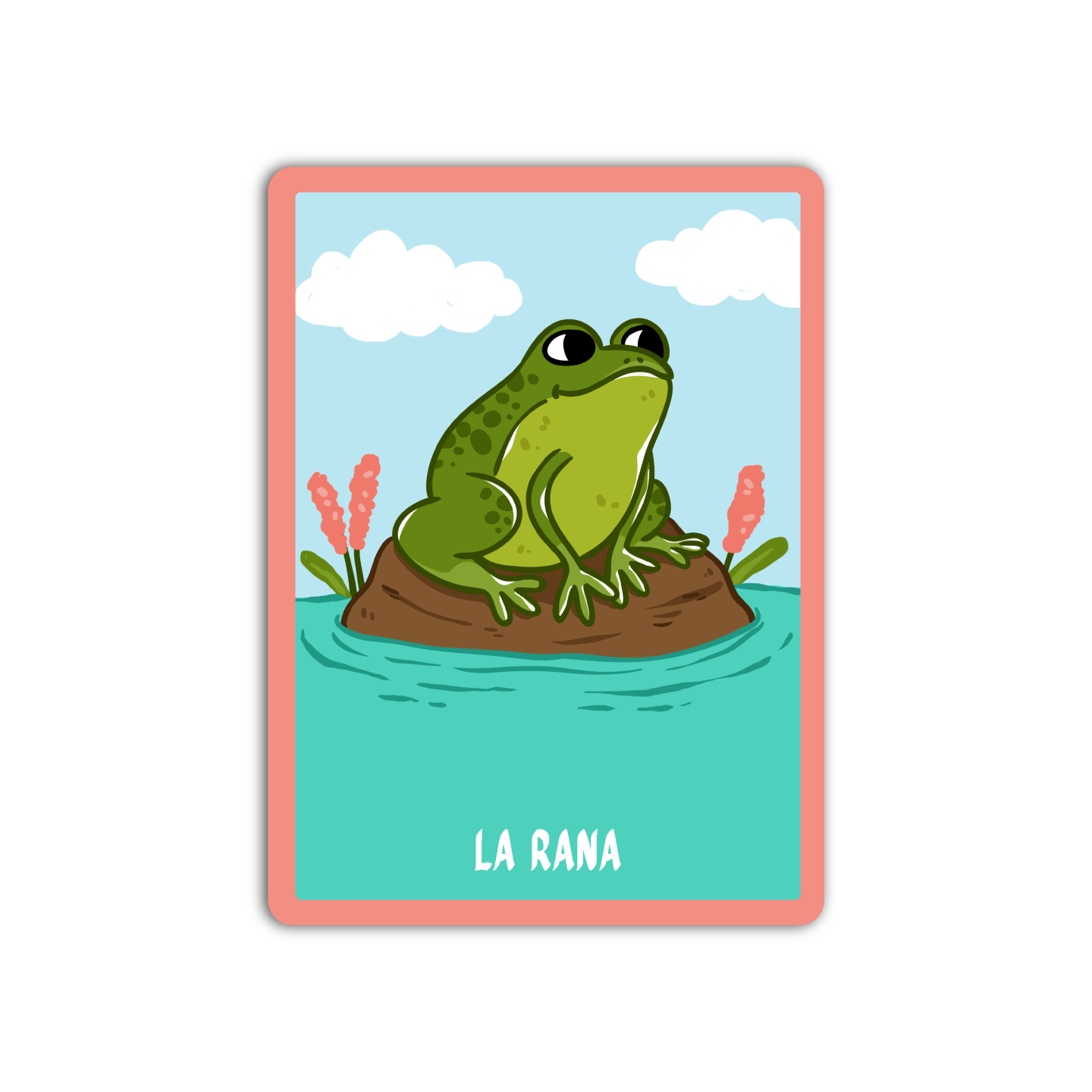 La Rana Loteria Mexican Sticker