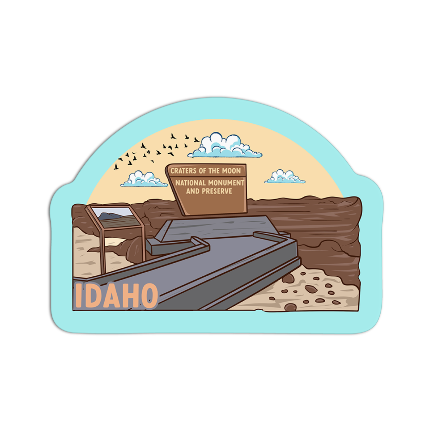 Idaho Craters of the Moon Sticker