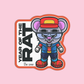 Year of the Rat Zodiac Cyber Punk Sticker