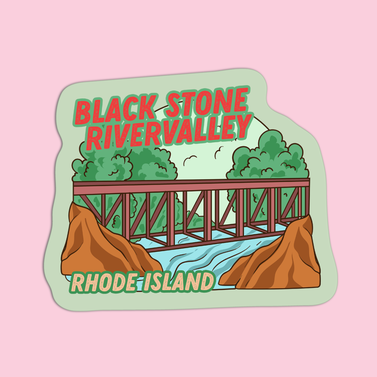 Rhode Island Black Stone Rivervalley Sticker