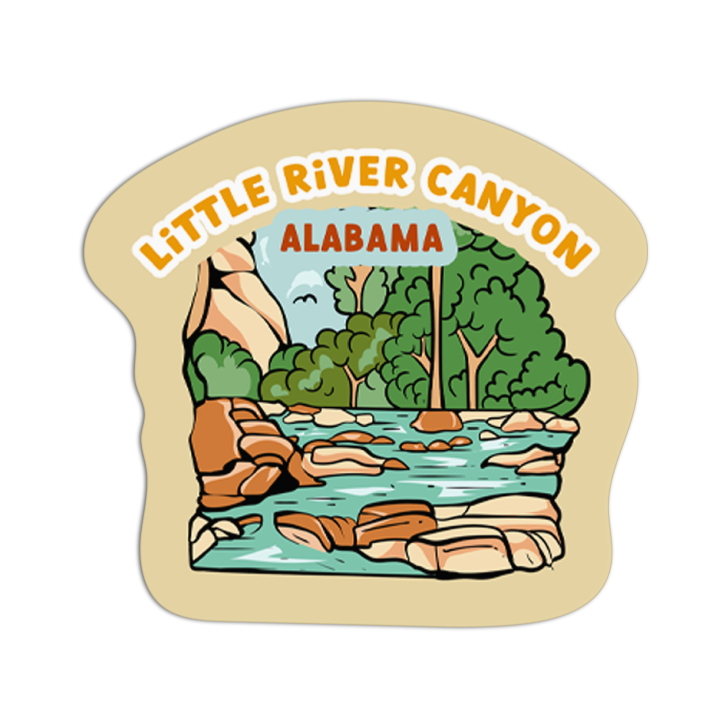 Alabama Little River Canyon Sticker