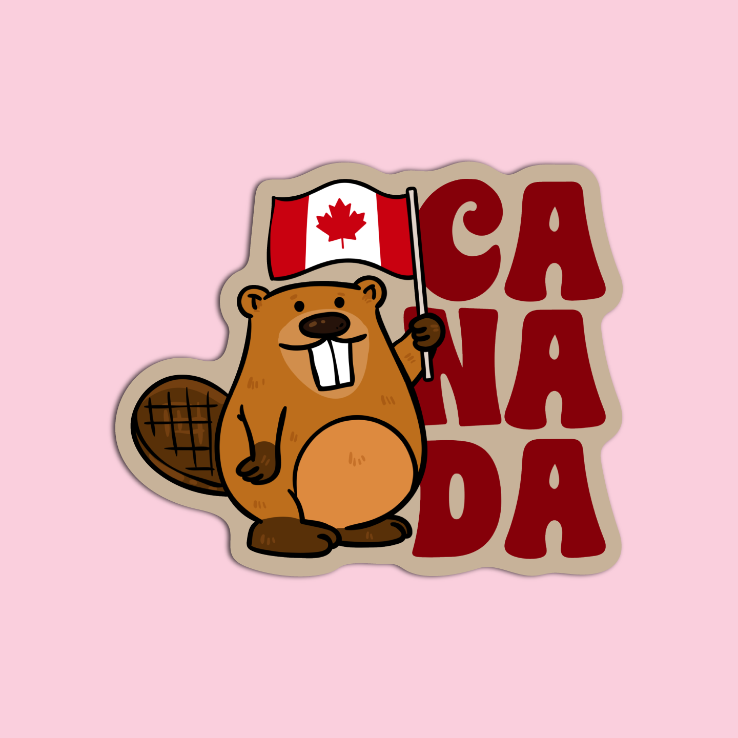 Beaver Canada Sticker