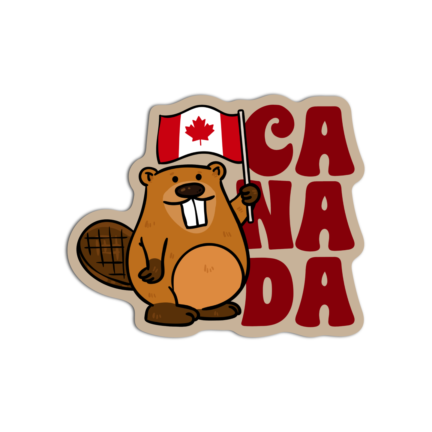 Beaver Canada Sticker