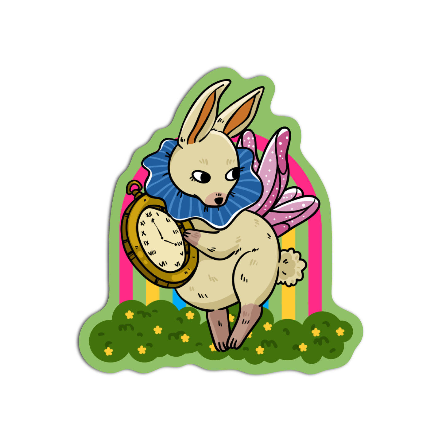 White Rabbit Cute Fairy Core Sticker