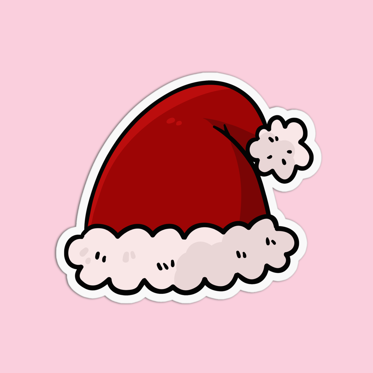 Santa Hat Christmas Sticker