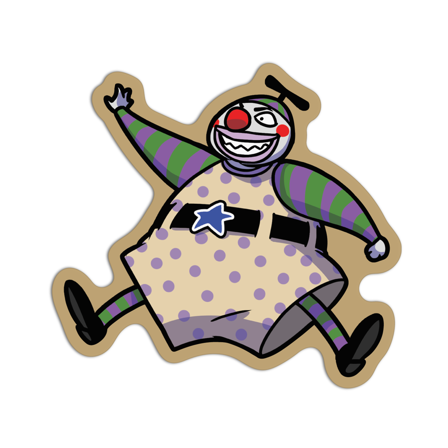 Clown Nightmare Before Christmas Sticker